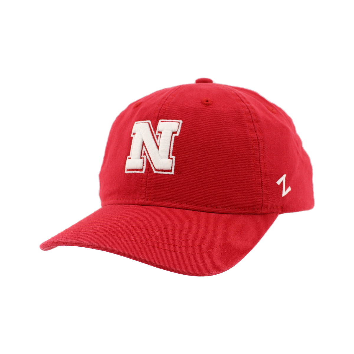 Classic Red Hat, Curved Bill, Strapback - Nebraska Cornhuskers