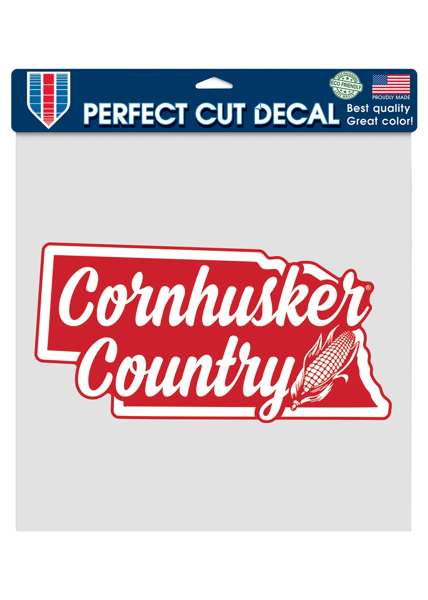 12x12 Perfect Cut Decal Cornhusker Country Nebraska Cornhuskers