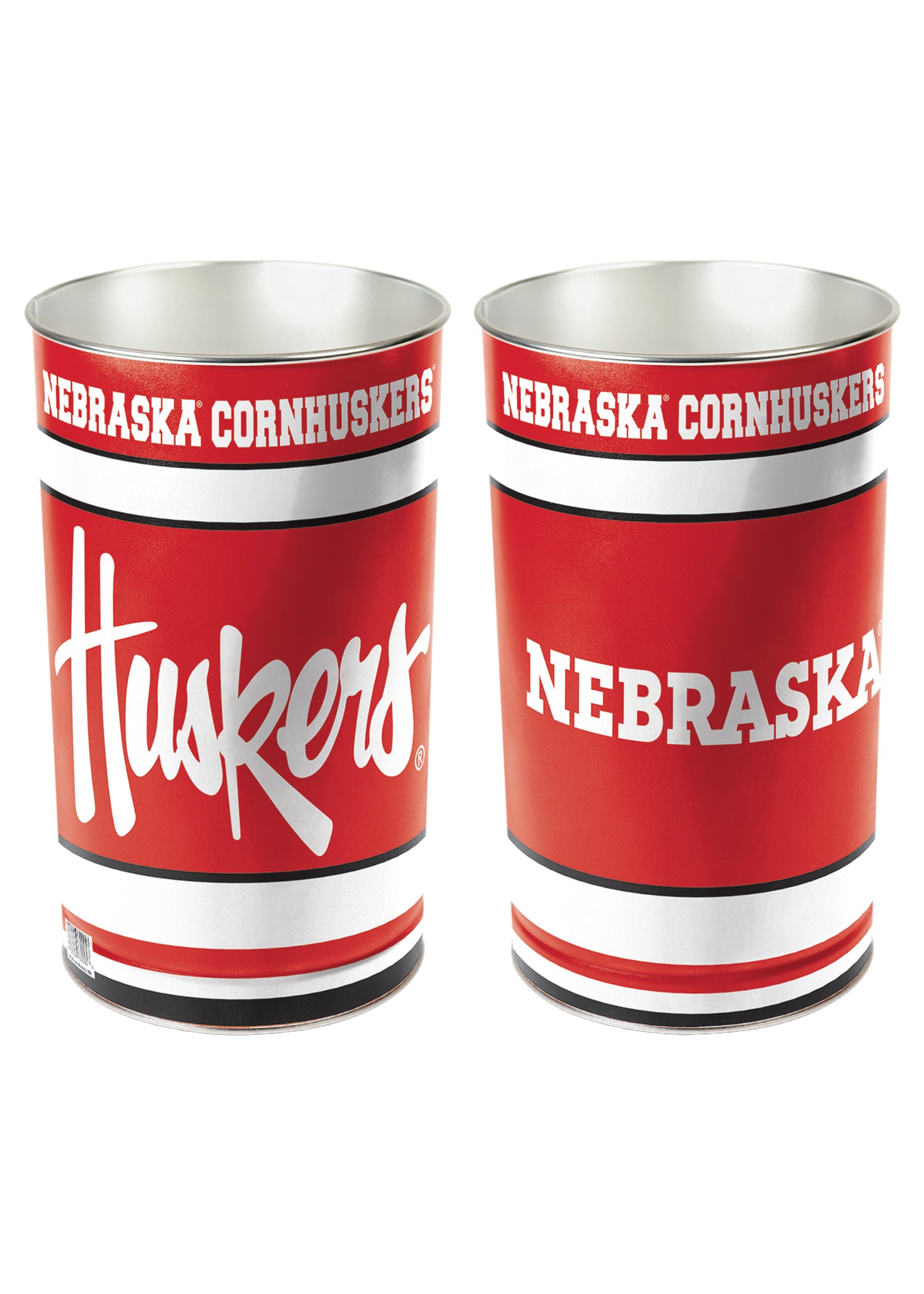 15in Tapered Wastebasket - Nebraska Cornhuskers