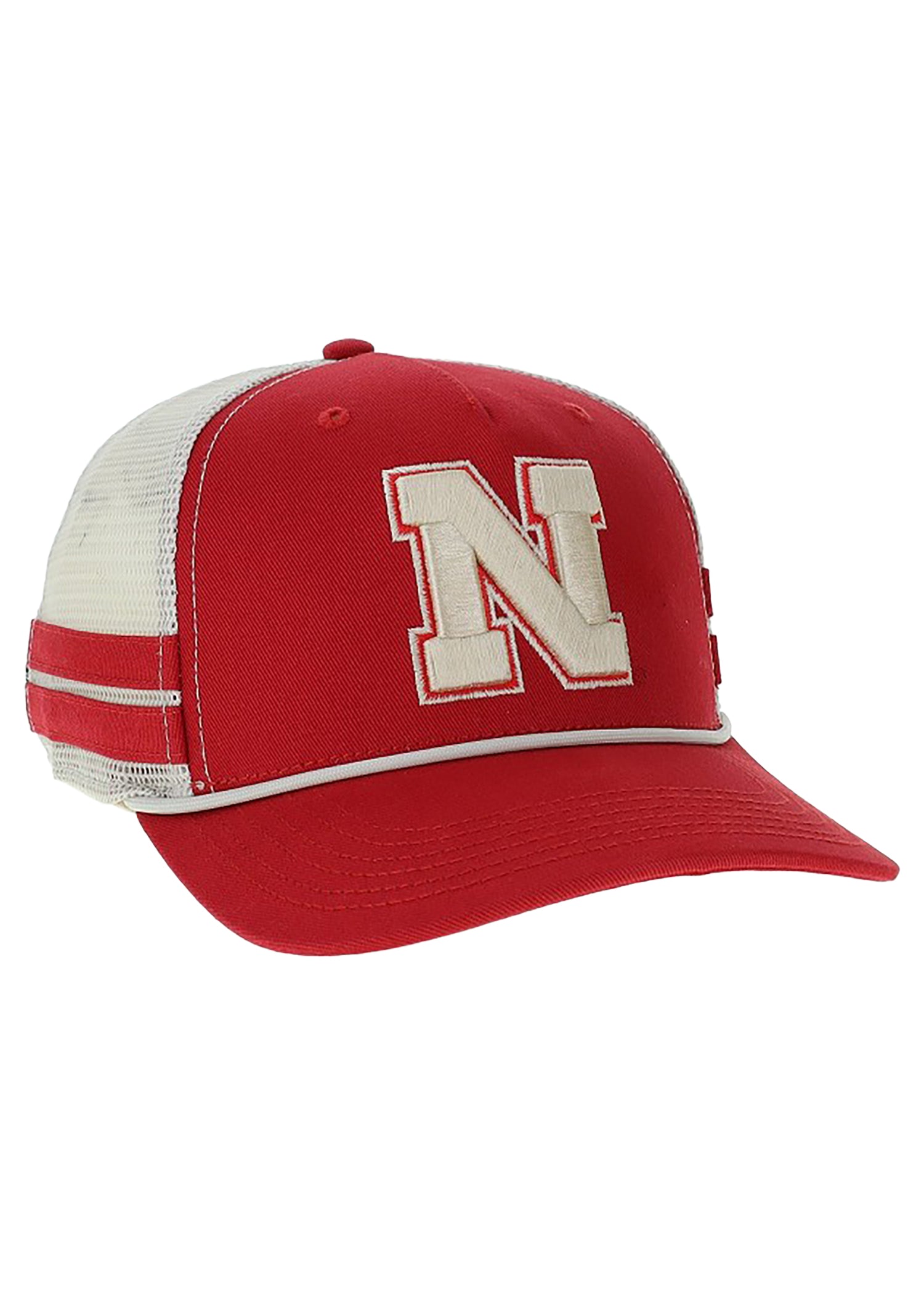 Vintage Block “N” Trucker Hat, Snapback, Curved Bill