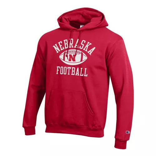 Champion Nebraska Cornhuskers Arch Football Hoodie - RED
