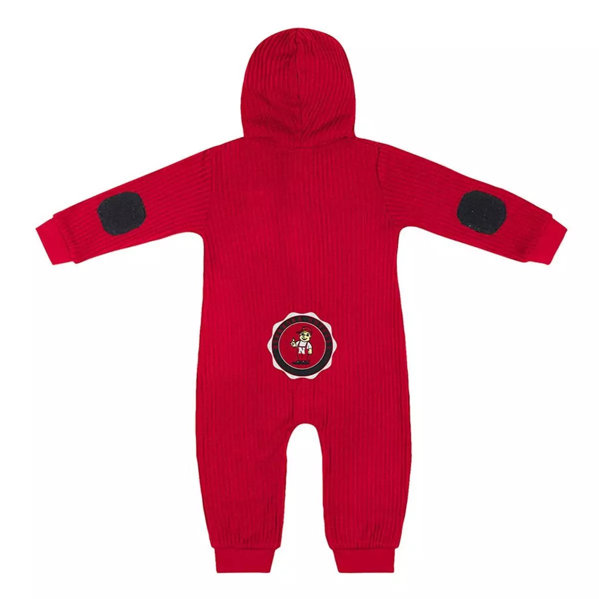 Infant Nebraska Space Waffle Romper