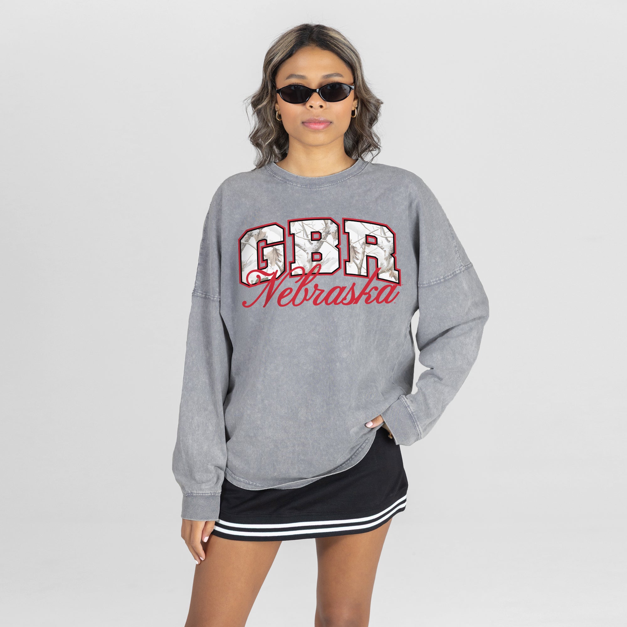GBR Camo Long Sleeve Tee Gameday Couture - Nebraska Cornhuskers