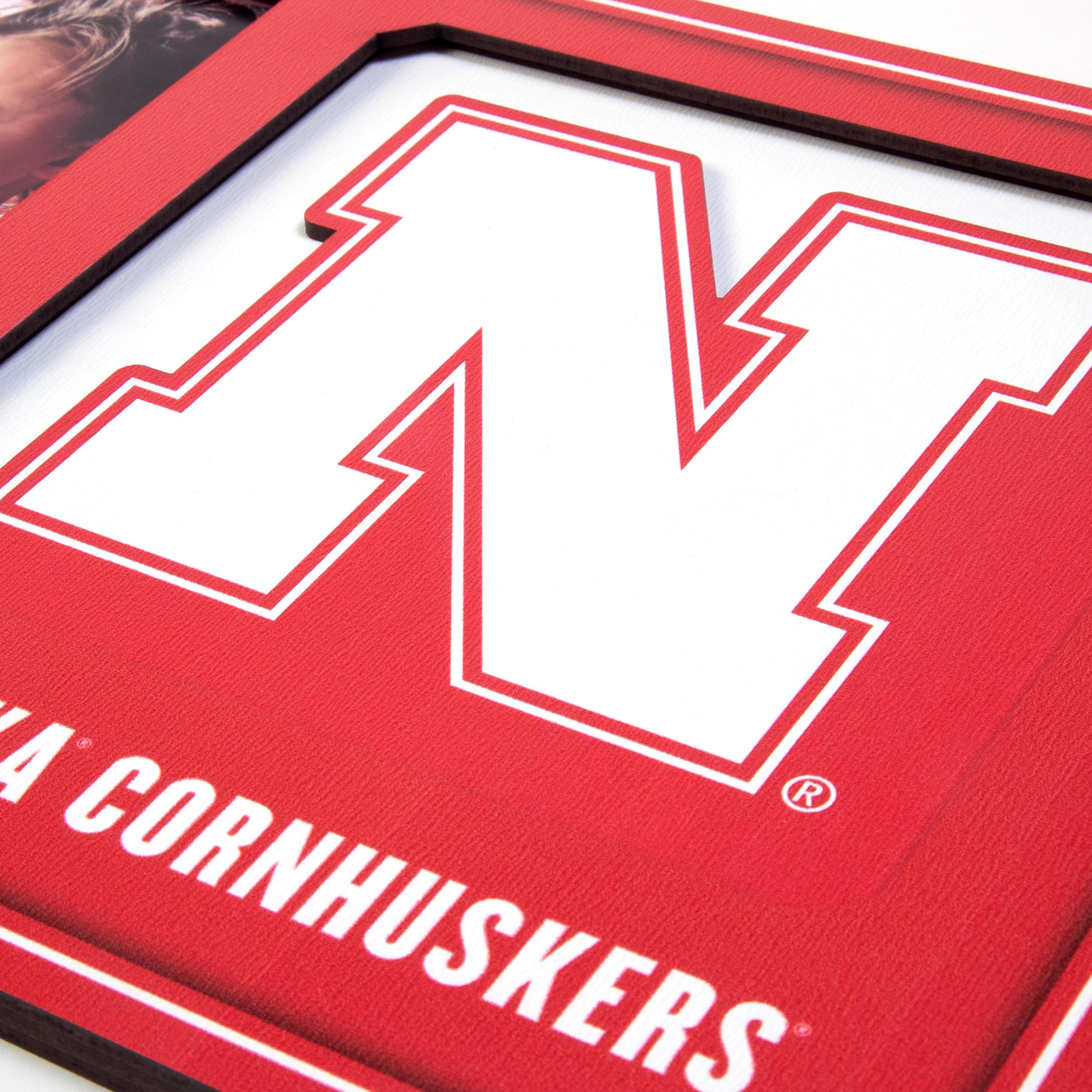 3D Logo Series Picture Frame - Nebraska Cornhuskers