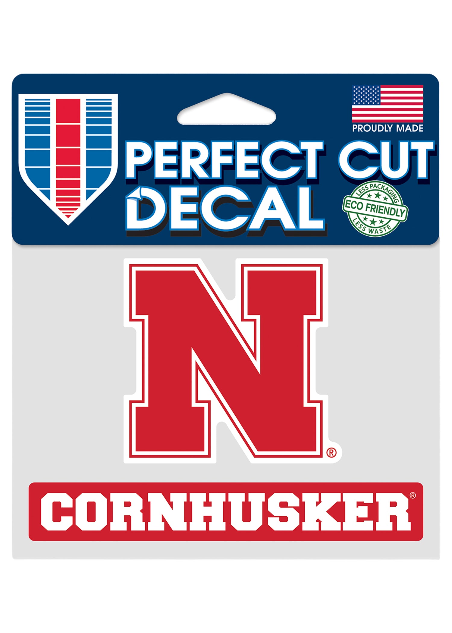 4.5x5.75 Perfect Cut Decal N Cornhusker Nebraska Cornhuskers