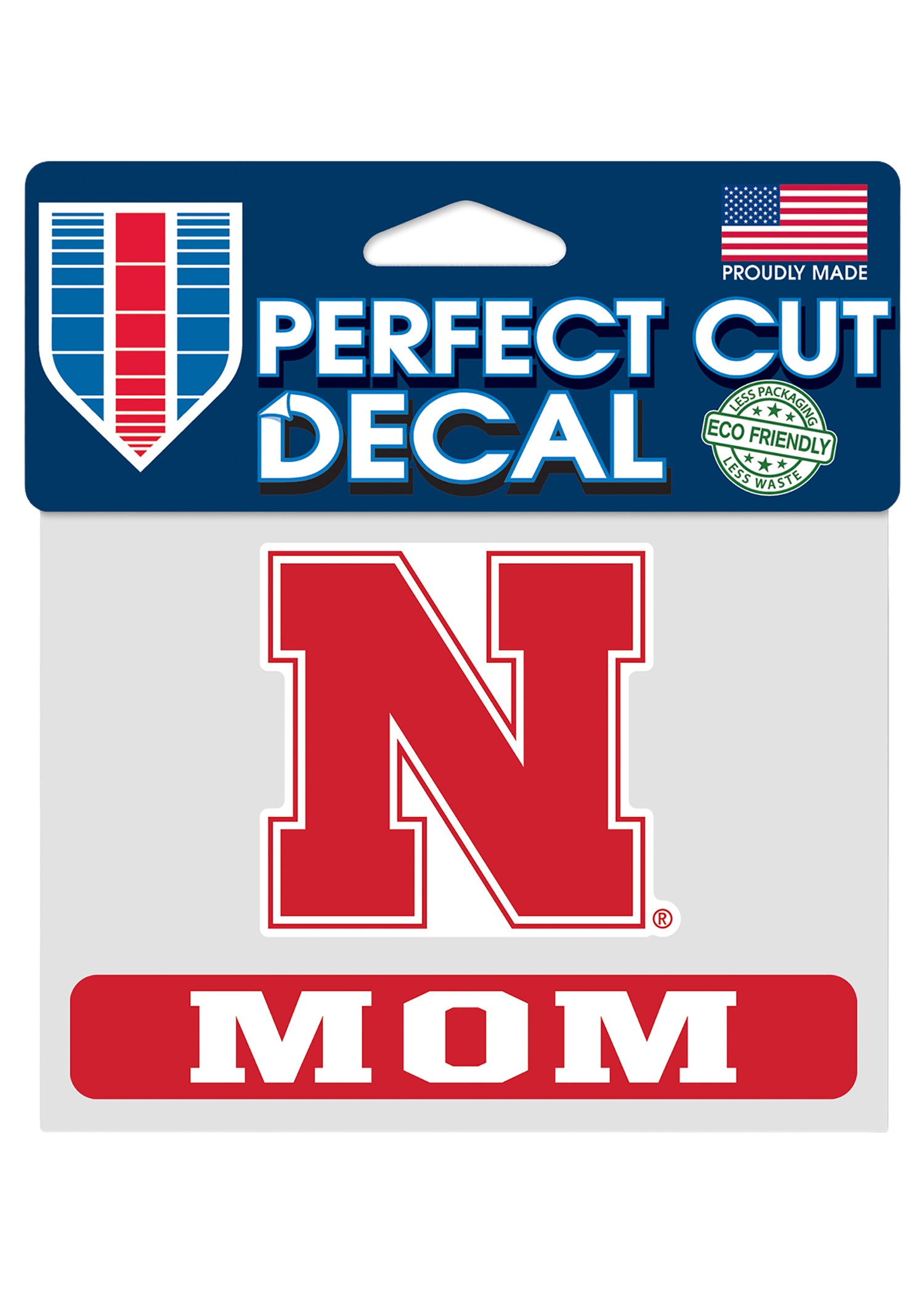 4.5" x 5.75" Perfect Cut Decal N Mom Nebraska Cornhuskers