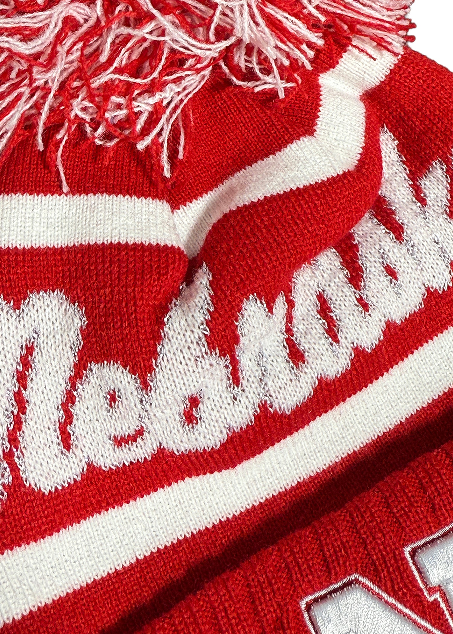 Women's Nebraska Script Sparkle Pom Beanie – Cuffed Knit