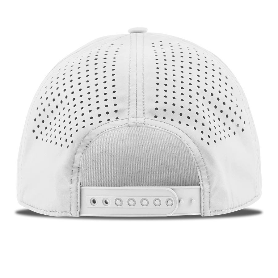 Branded Bills White with Red Rope Huskers Script Hat, Pre-Curved Bill, Snapback - Nebraska Cornhuskers