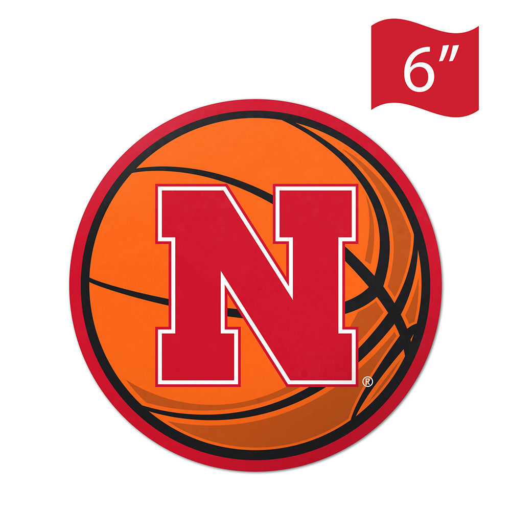 6in Basketball Magnet - Nebraska Cornhuskers