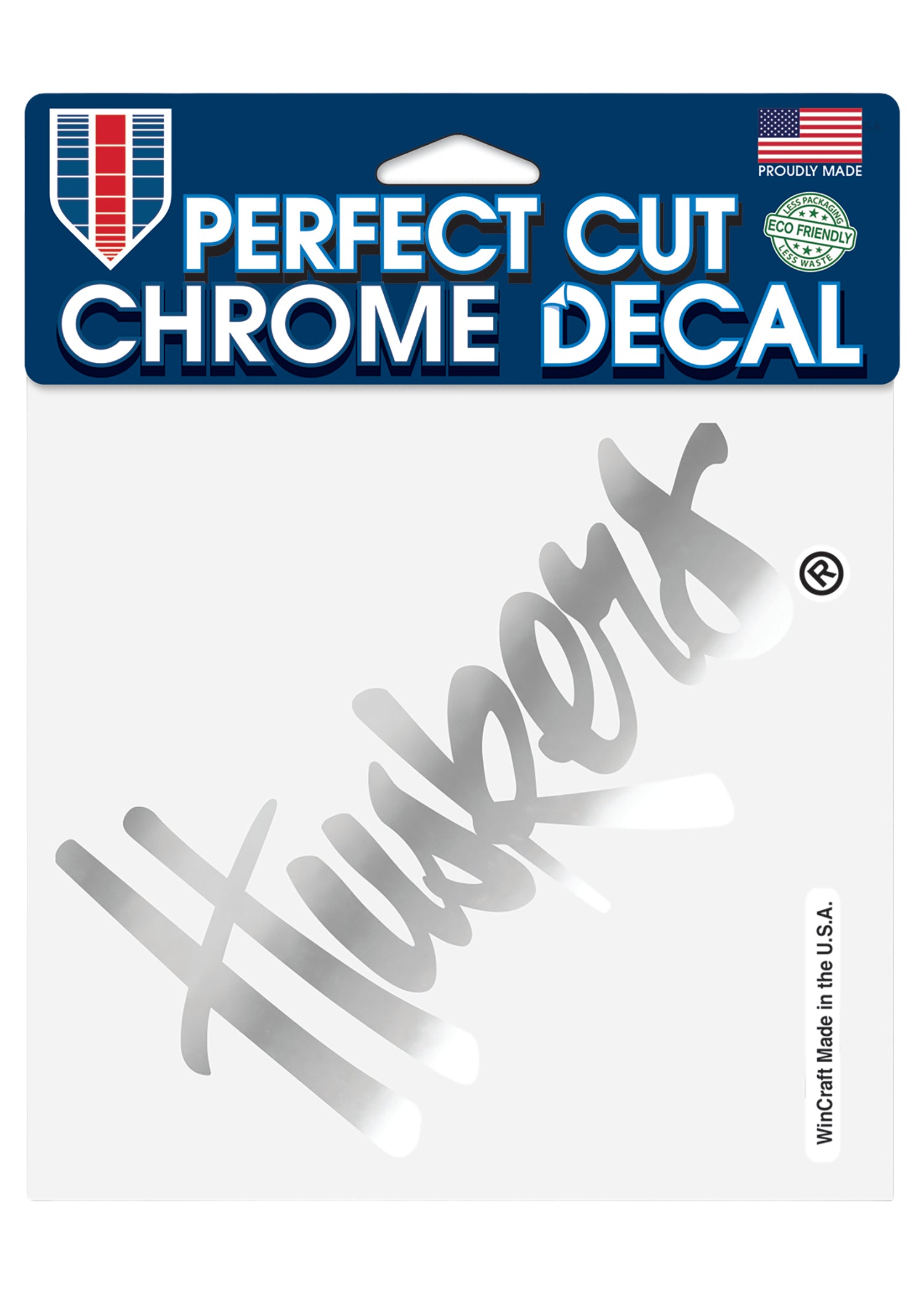 6x6 Perfect Cut Decal Chrome Huskers Nebraska Cornhuskers