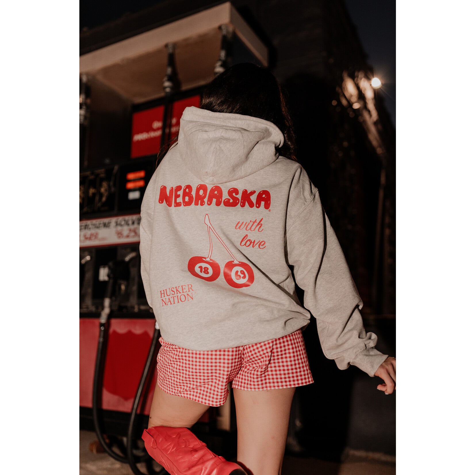 Cherry Hoodie - Nebraska Cornhuskers