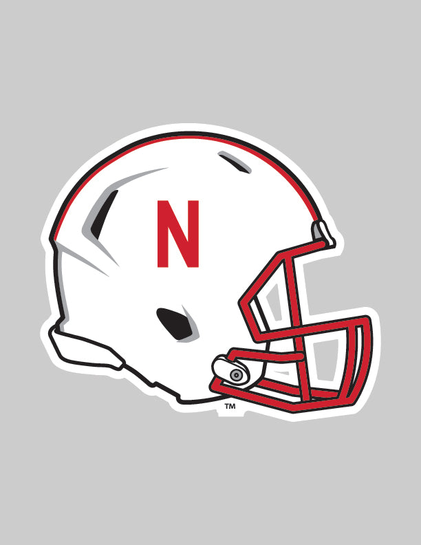 11"x13" Helmet Auto Magnet Nebraska Cornhuskers