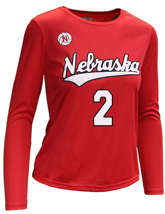 Nebraska Volleyball BERGEN REILLY #2 ADULT Jersey