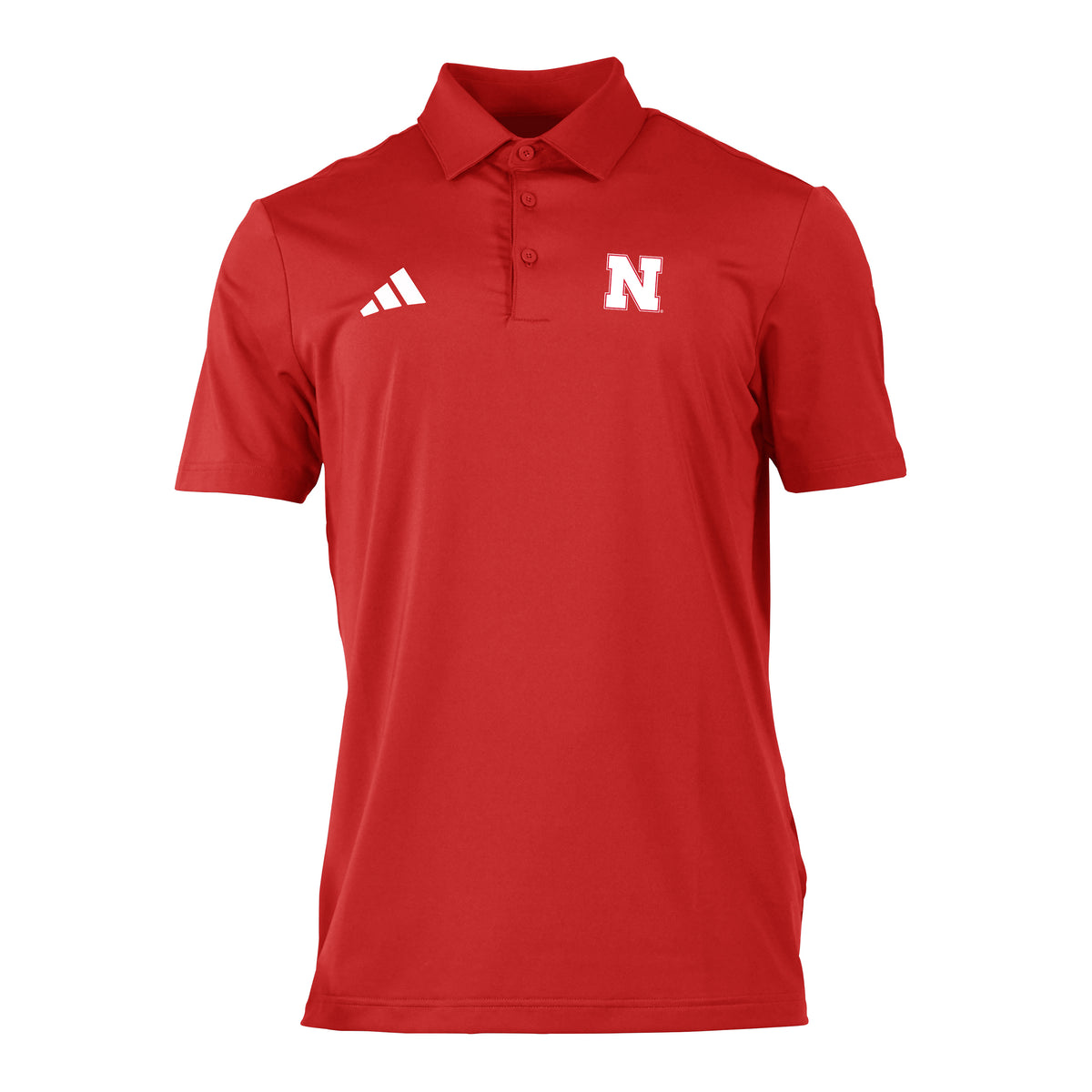 Adidas Men's Ultimate 365 Solid Polo in Red - Nebraska Cornhuskers