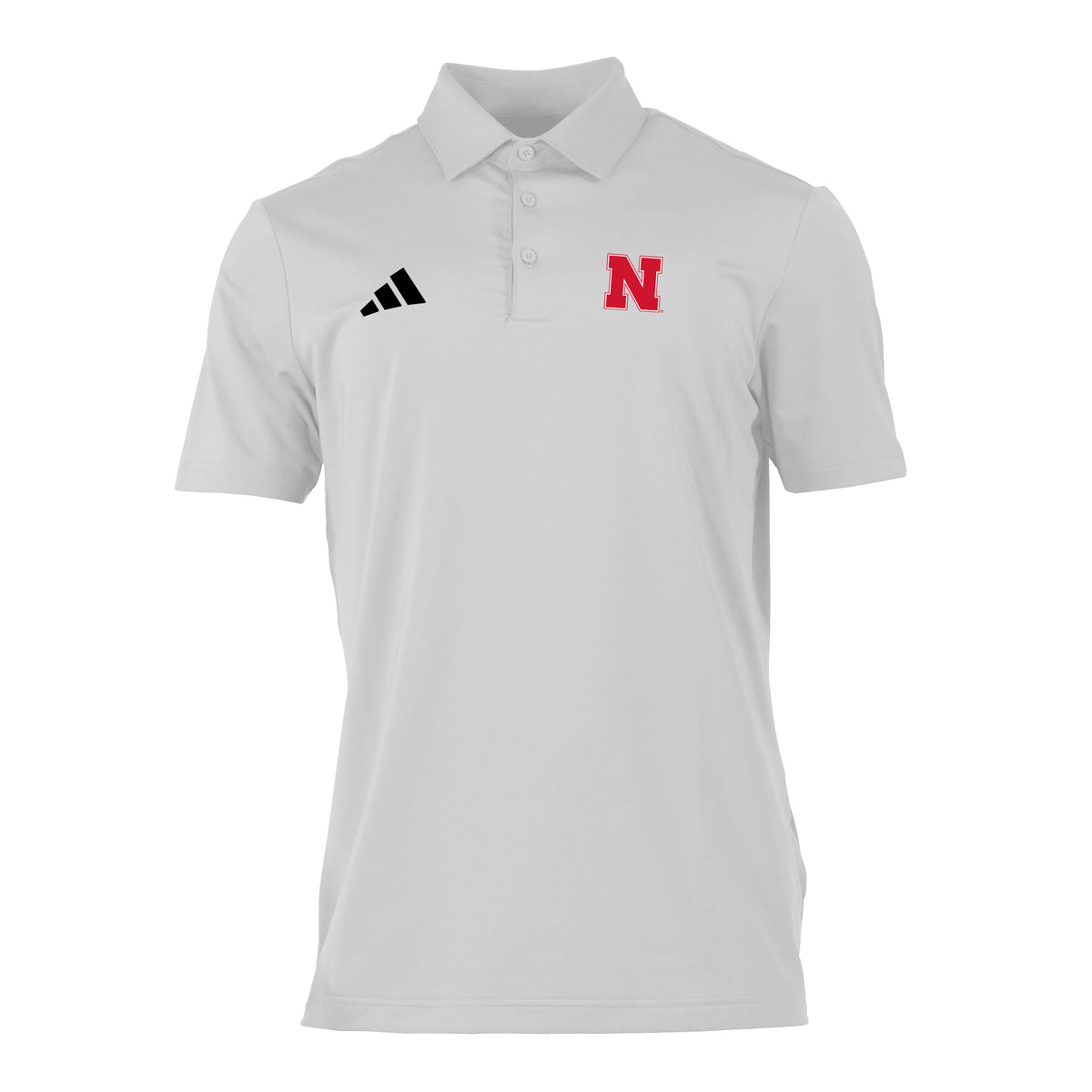 Adidas Men's Ultimate 365 Solid Polo in White - Nebraska Cornhuskers
