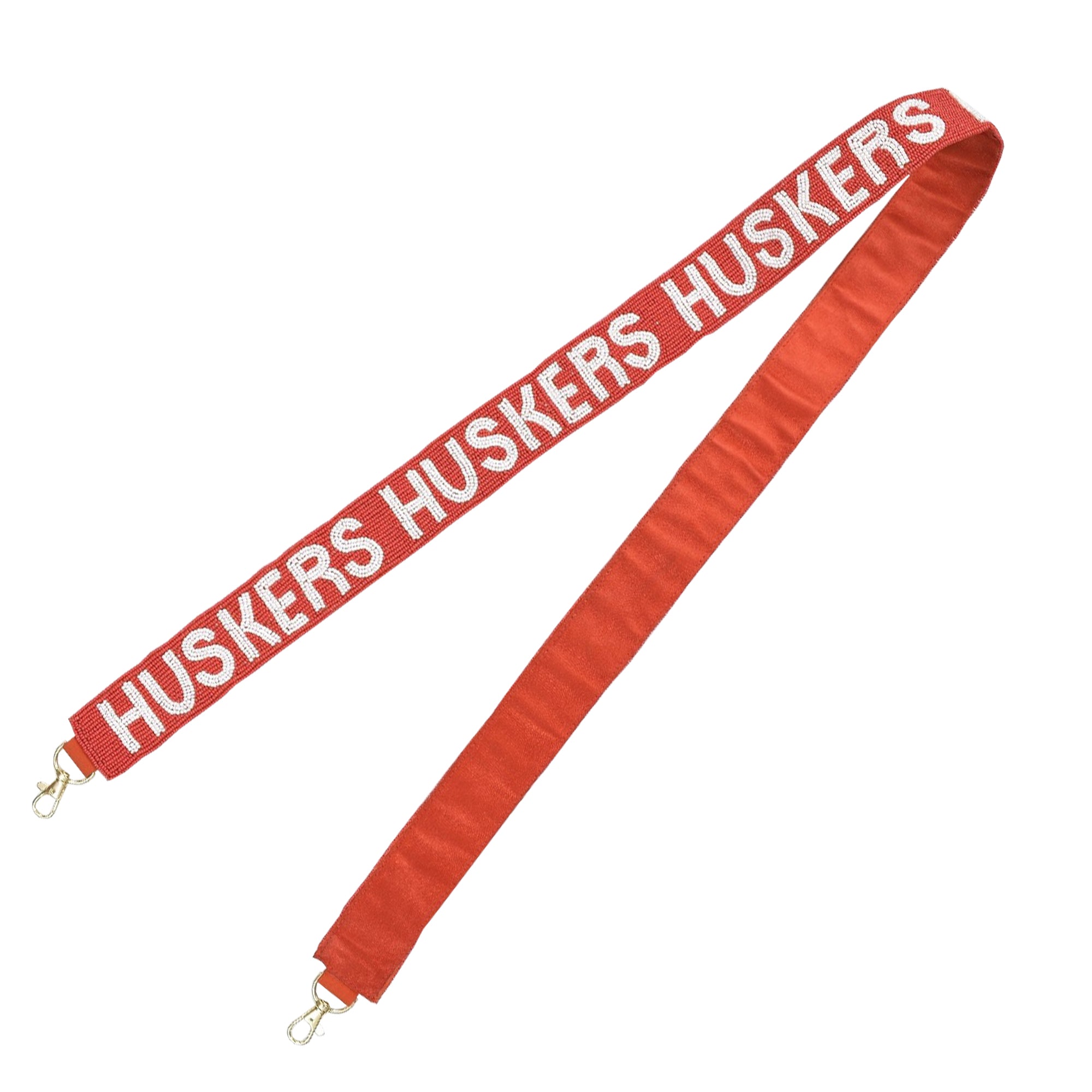 Beaded Purse Strap - Nebraska Cornhuskers
