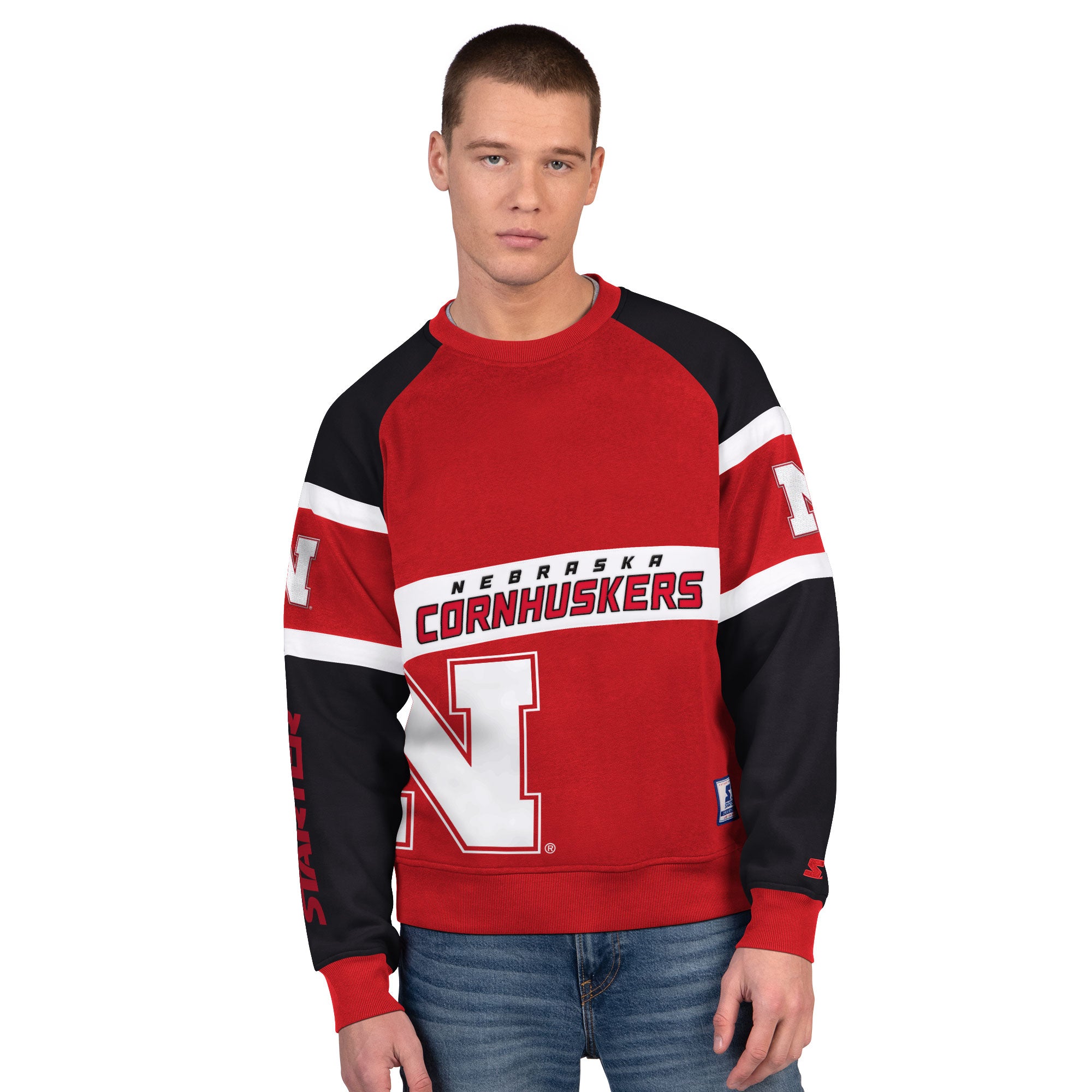 Big N Colorblock Crewneck Sweatshirt