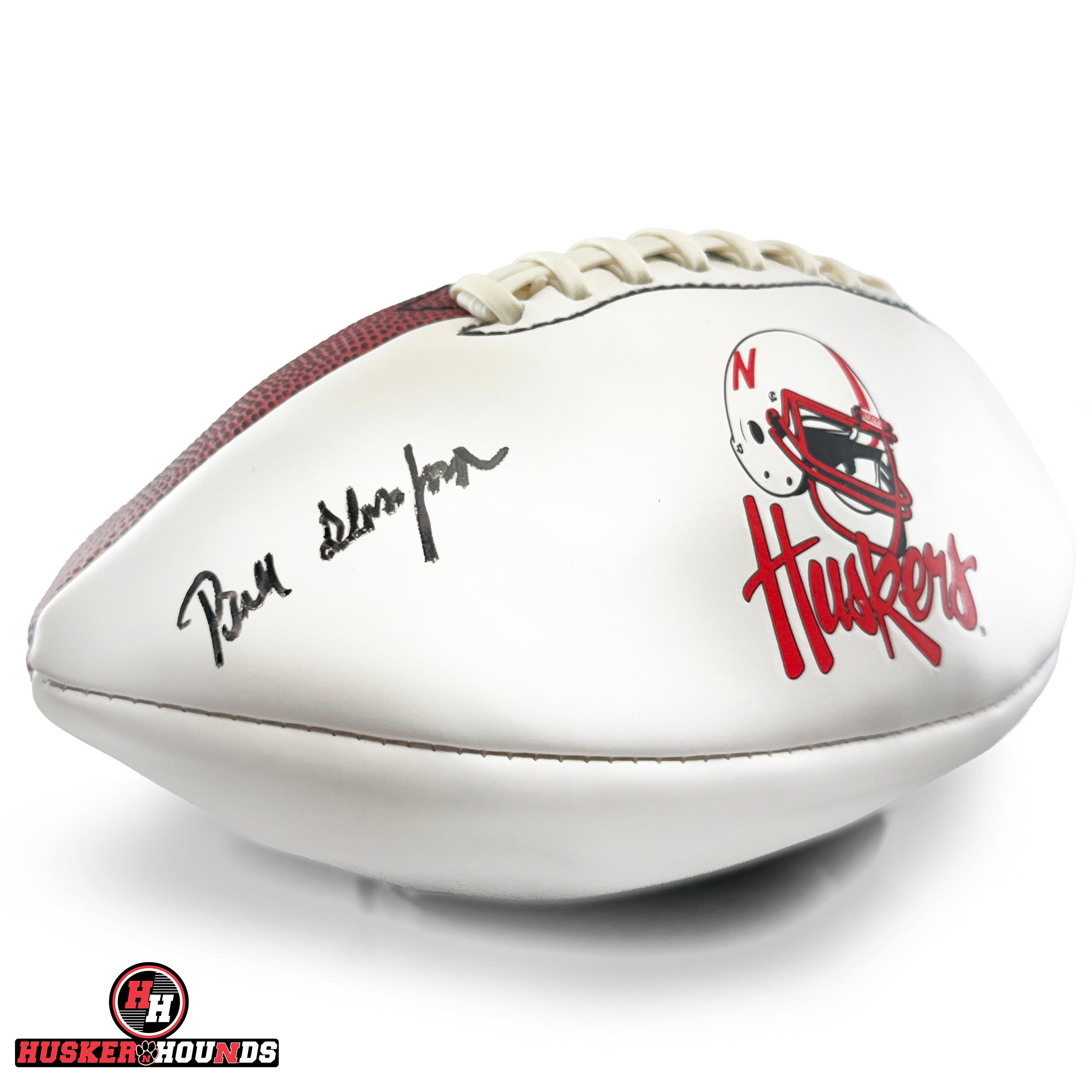 Bill Glassford Autographed Football - Nebraska Cornhuskers