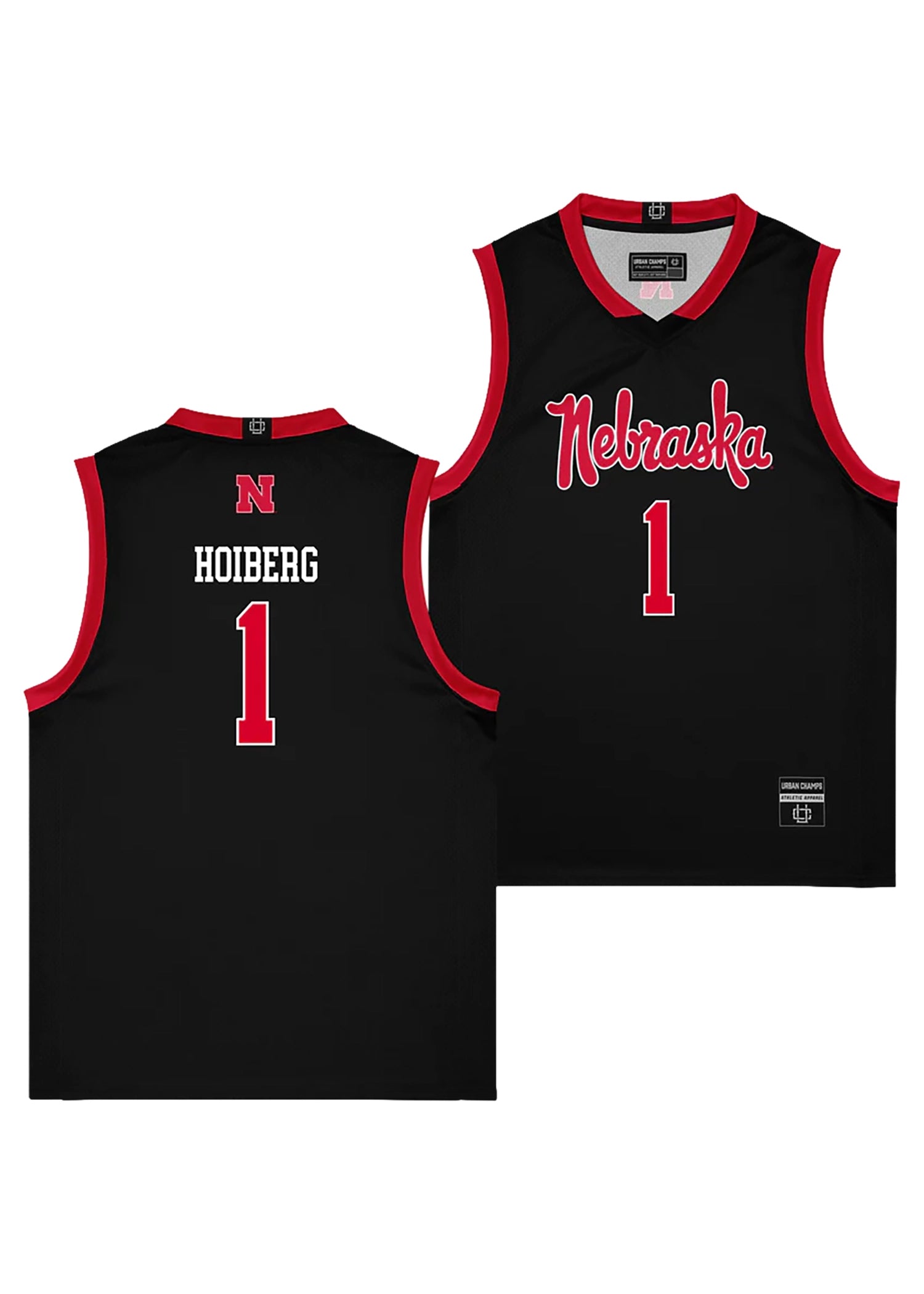 Black 2026 Script Edition Basketball NIL Jersey - Nebraska Cornhuskers