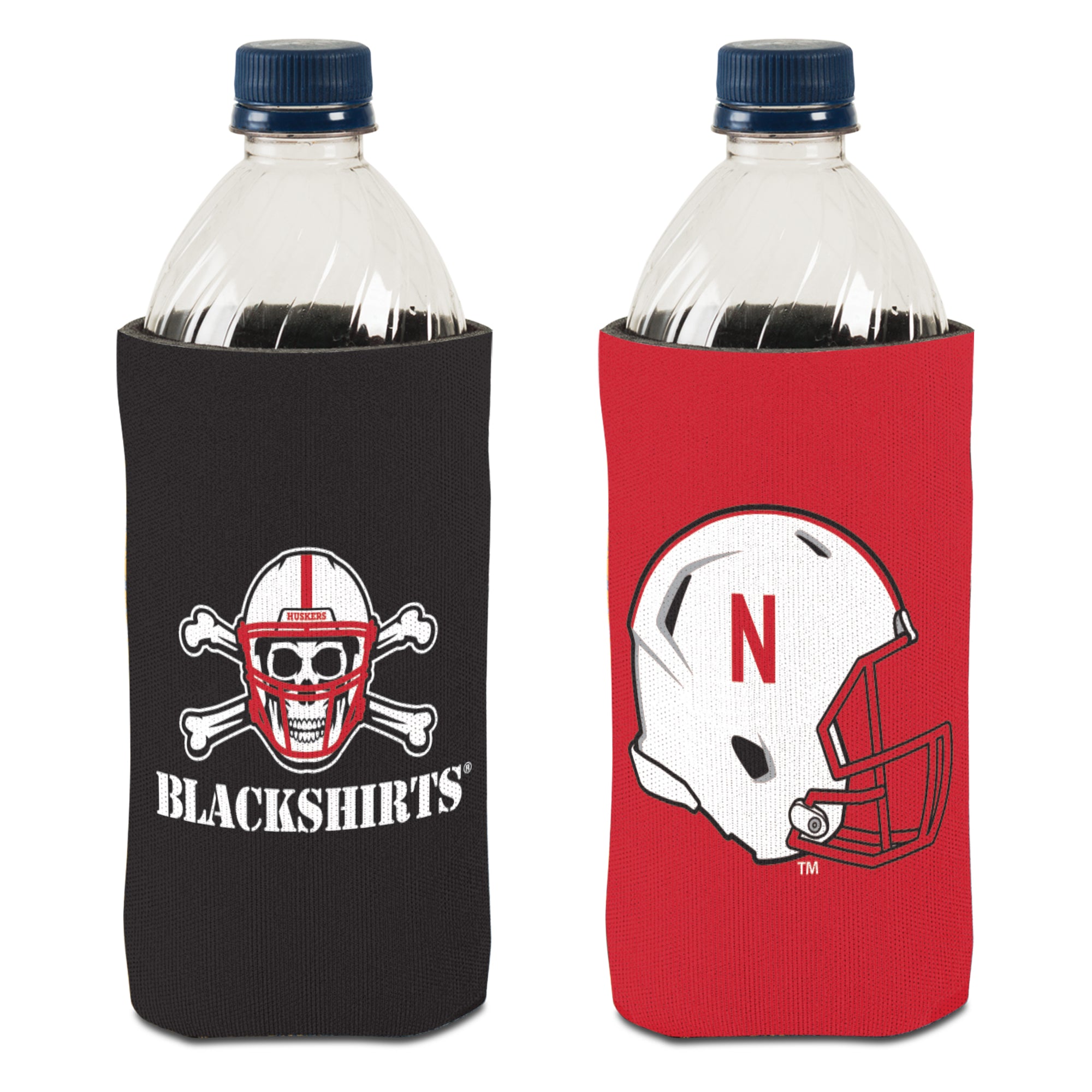 Blackshirts and Helmet Tall Boy Can Koozie - Nebraska Cornhuskers