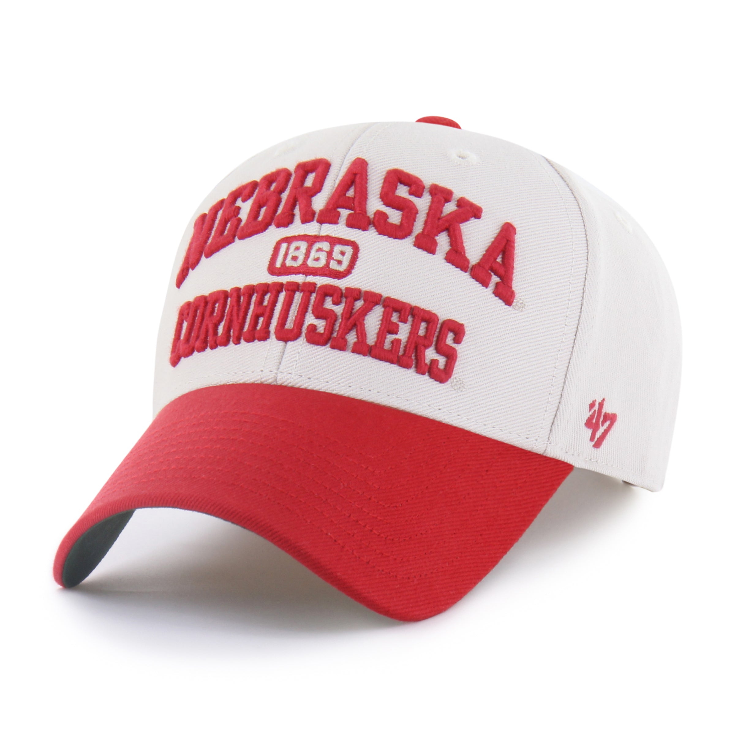 Bone Broke Line '47 Mvp Hat, Curved Bill, Strapback - Nebraska Cornhuskers