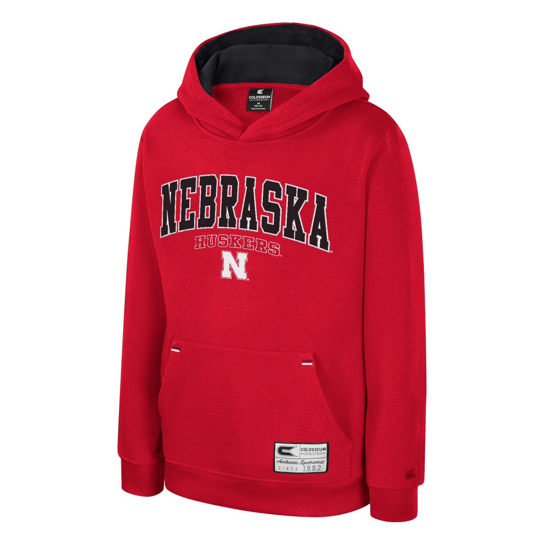 Youth Red Hoodie - Embroidered Nebraska Huskers Nebraska Cornhuskers