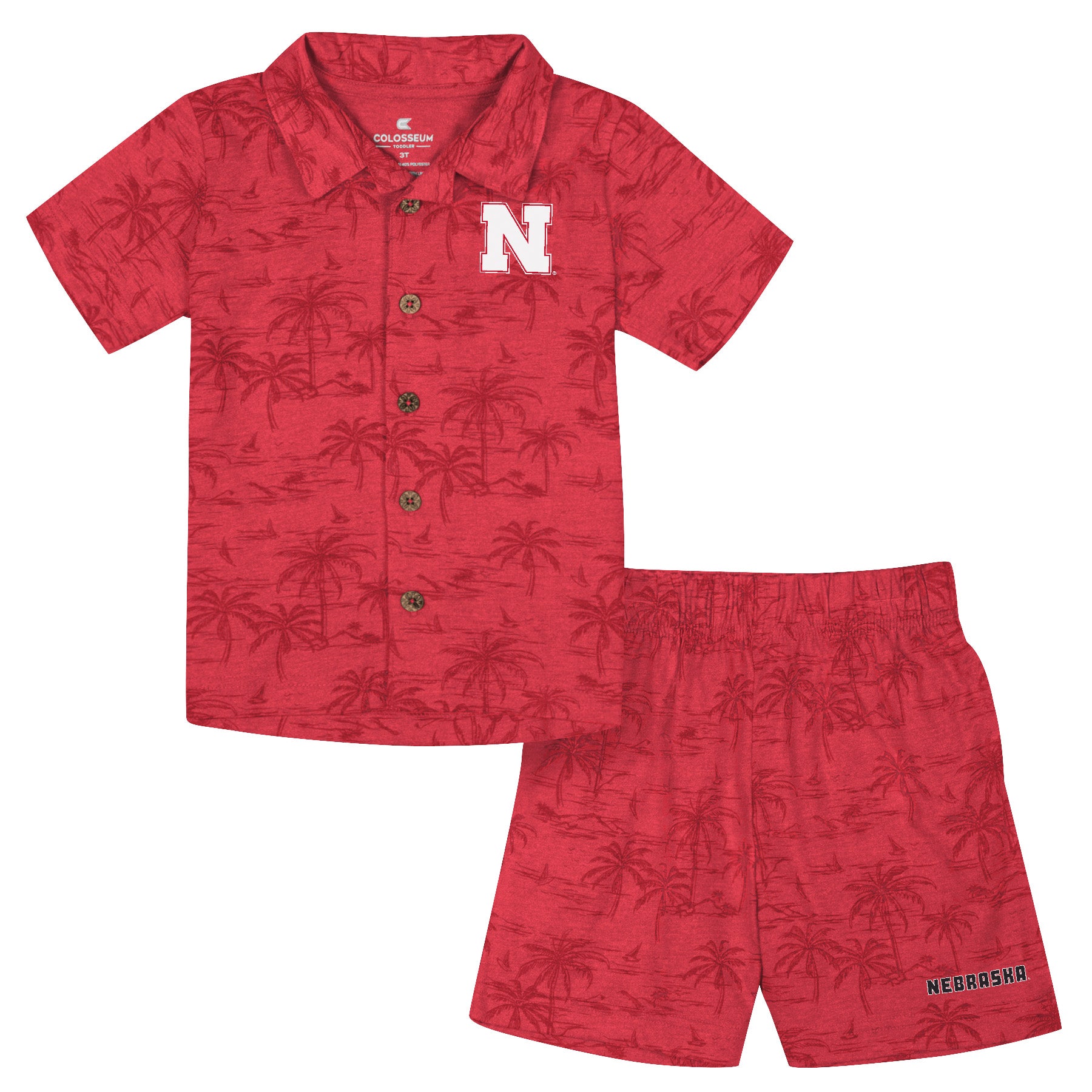 Toddler Bloofy Camp Set - Nebraska Cornhuskers
