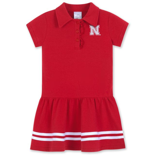 ZooZatZ Toddler Nebraska Cornhuskers Collar Dress