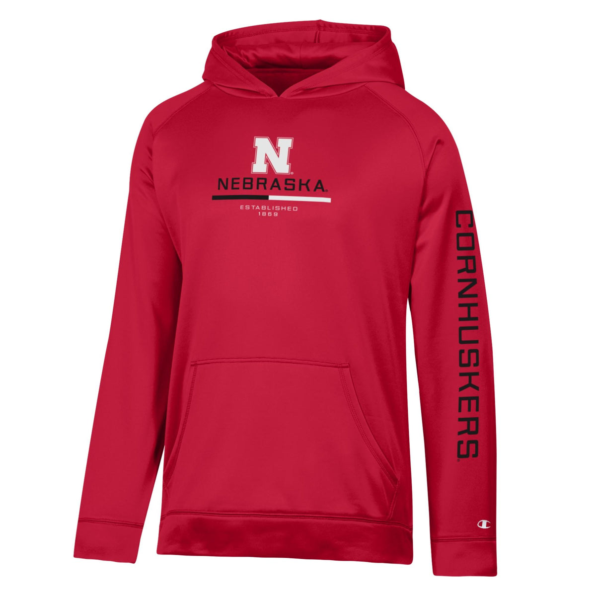 Champion Halftime Hoodie in Red - Nebraska Cornhuskers