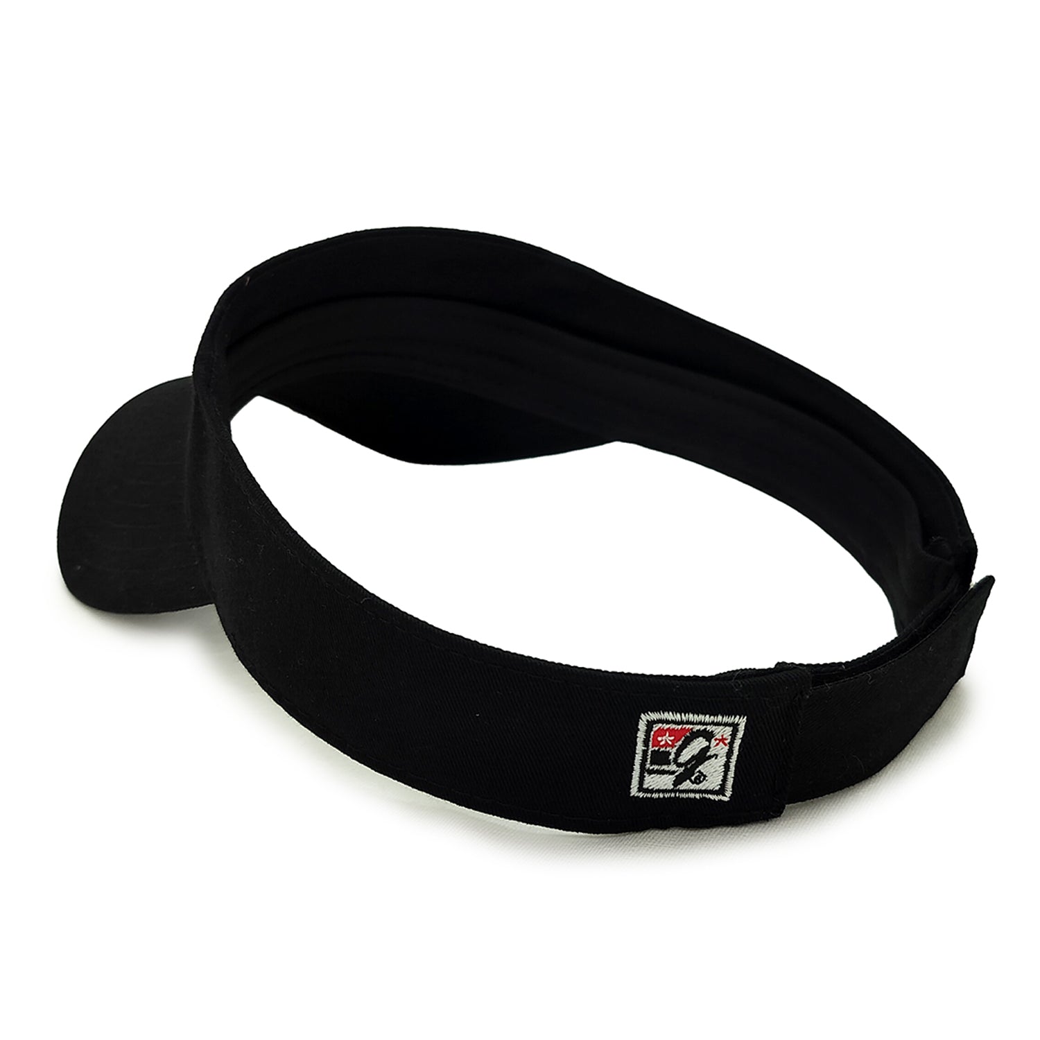Classic Twill Adjustable Visor in Black - Nebraska Cornhuskers