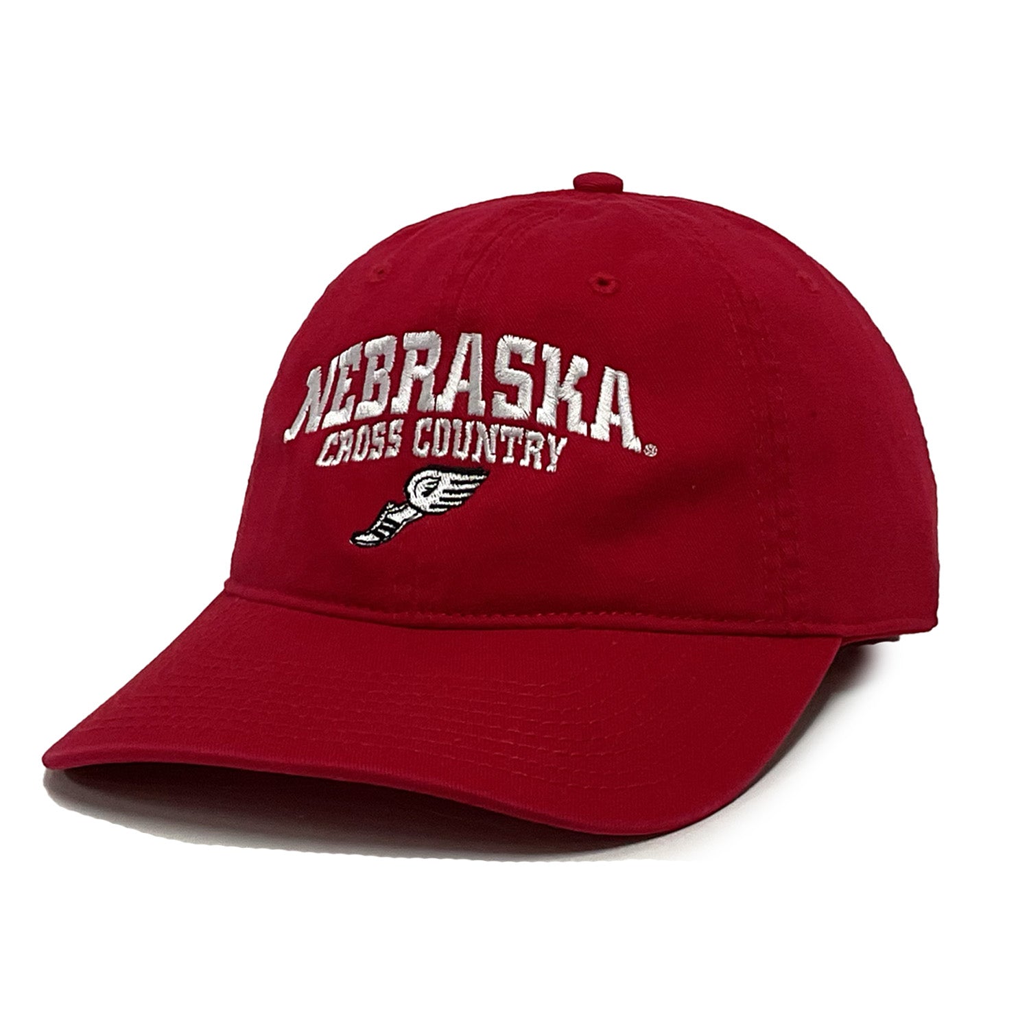 Classic Twill Cross Country in Red Hat, Curved Bill, Strapback - Nebraska Cornhuskers