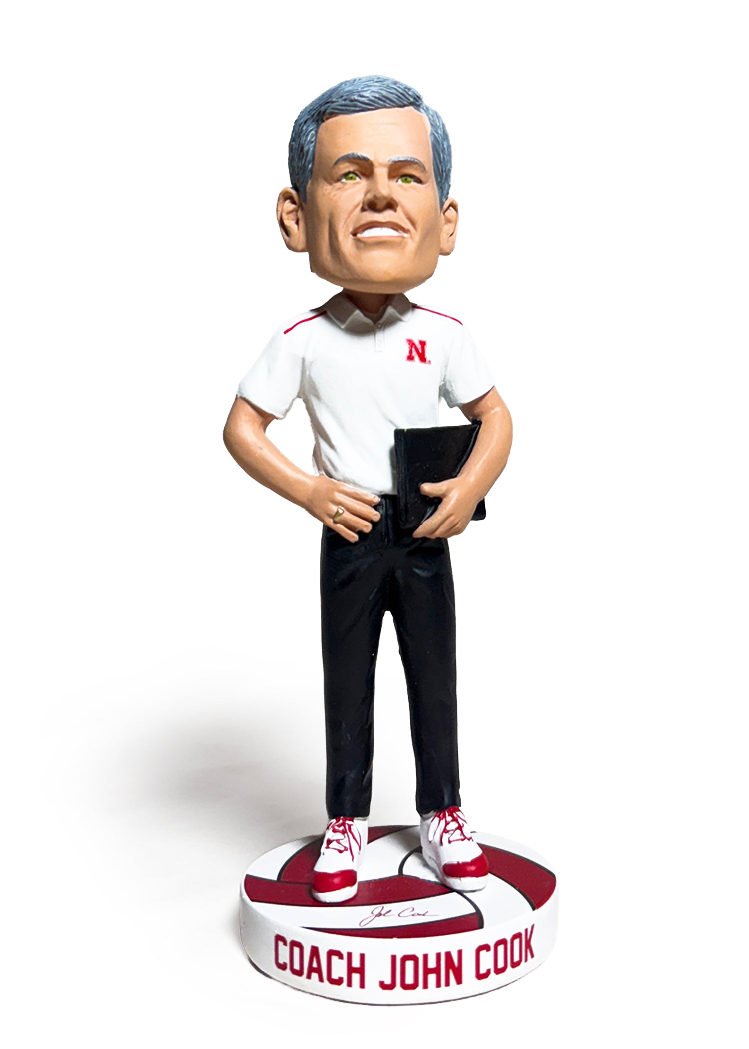 8" Coach John Cook Bobblehead Volleyball Nebraska Cornhuskers