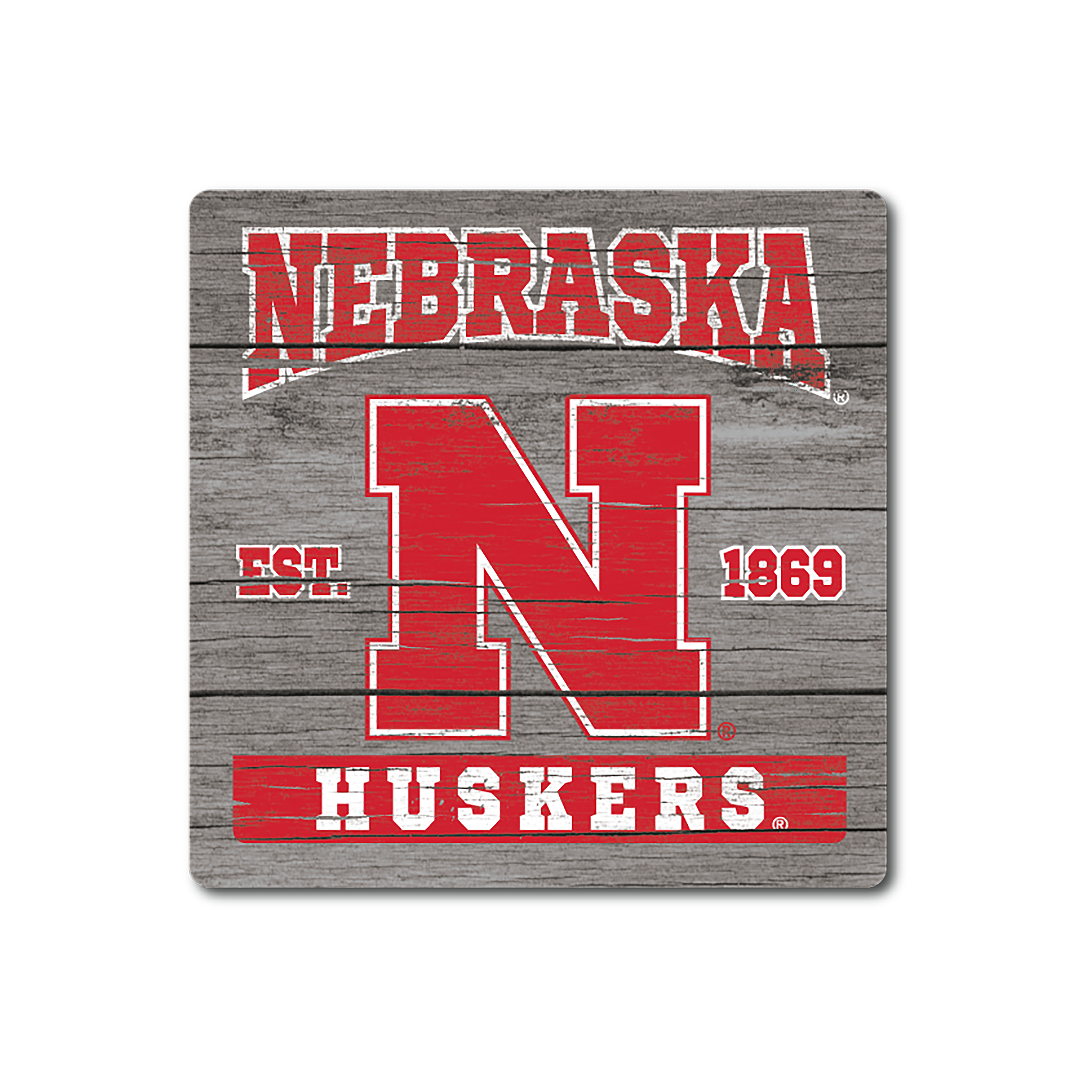 Coaster with Opener - Nebraska Cornhuskers