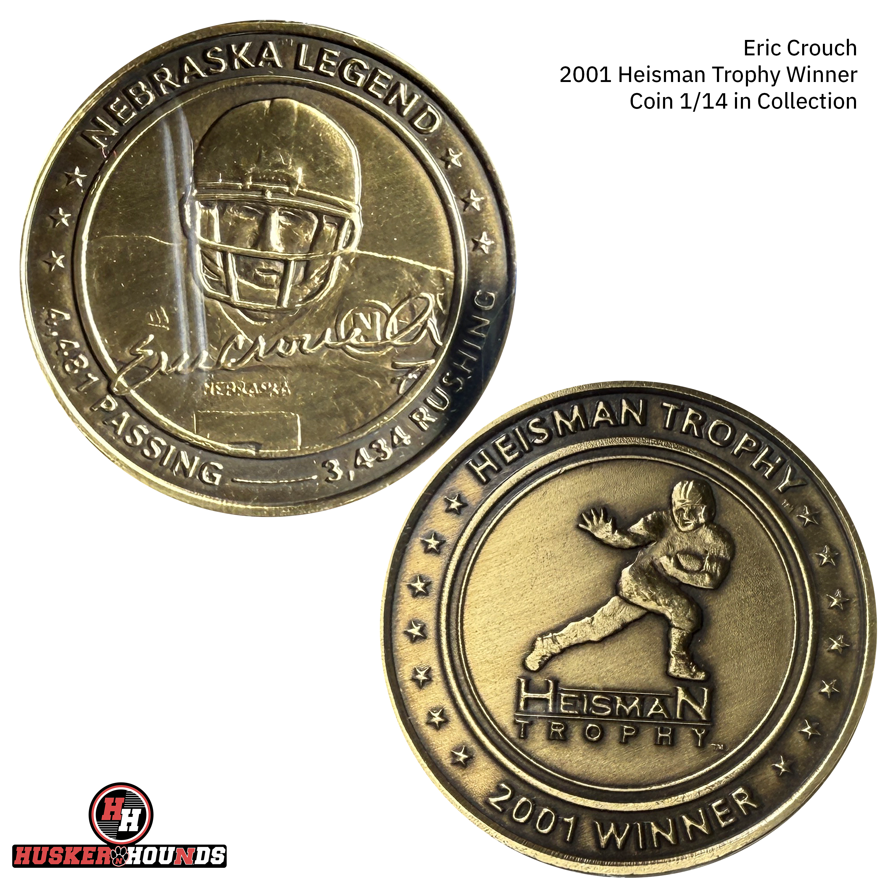 14 Authentic Coin Collection with Case - Nebraska Cornhuskers