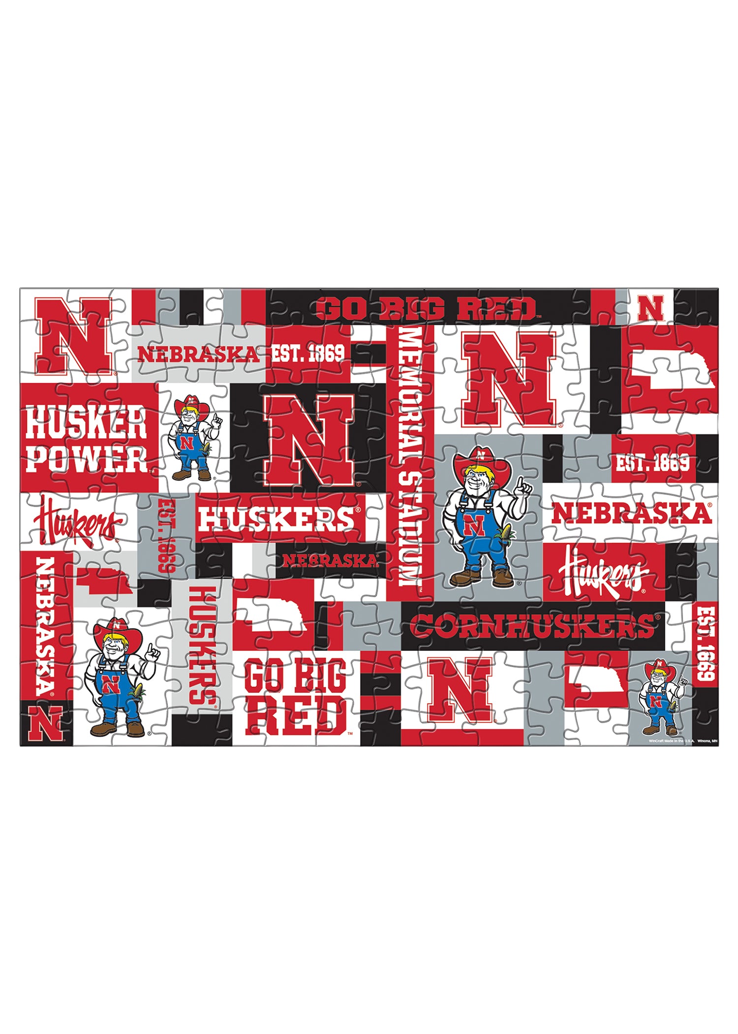 Collage 150-piece Puzzle - Nebraska Cornhuskers