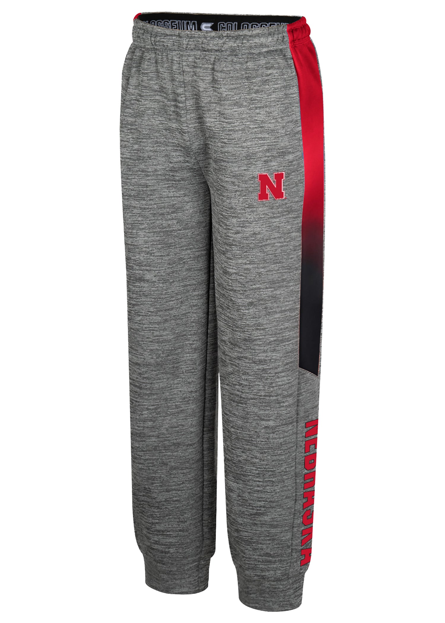 Youth Sweatpants — Grey/Red Ombre