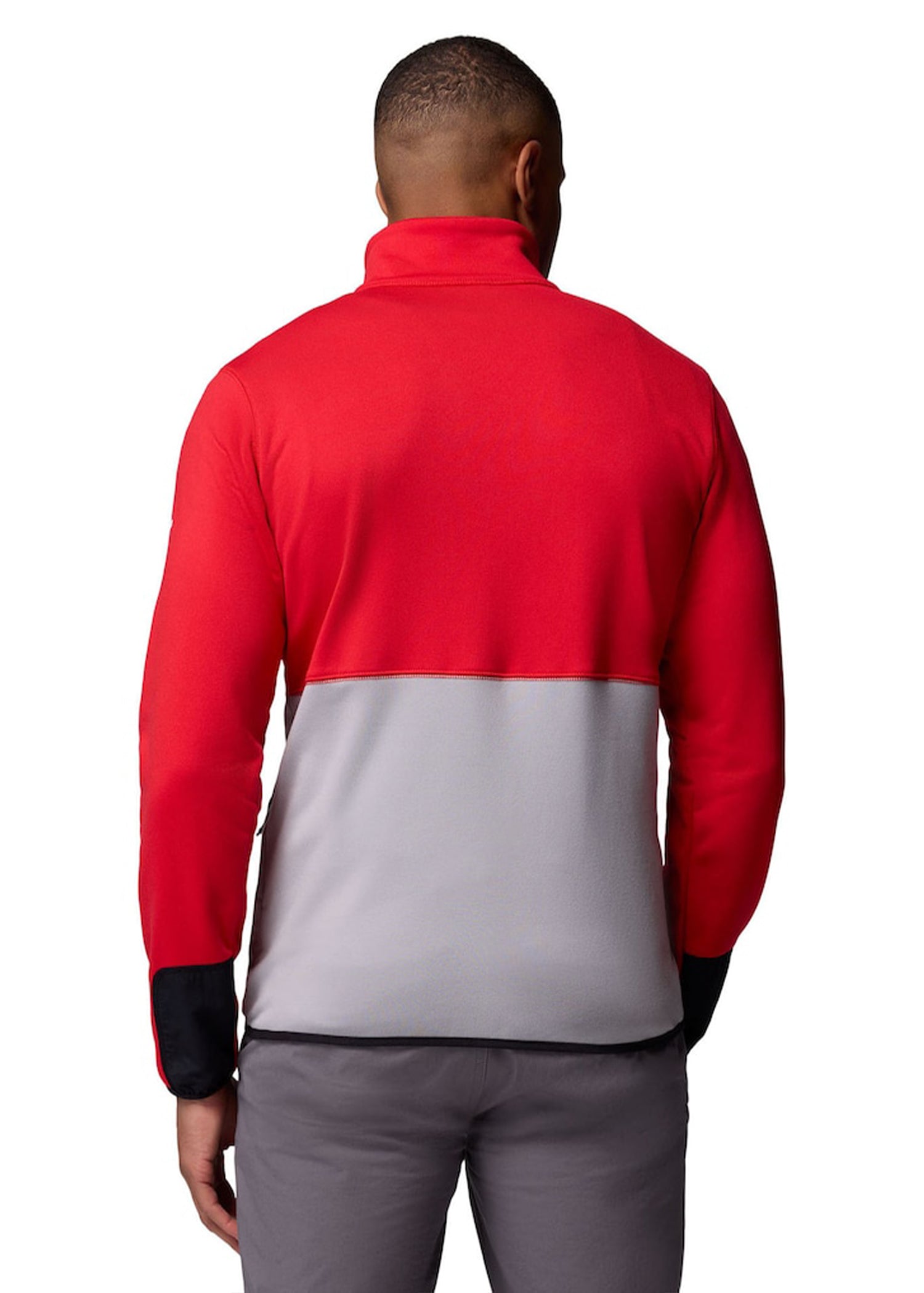Men's Columbia Scarlet/Gray Nebraska Huskers Hike Omni-Wick Half-Zip Pullover