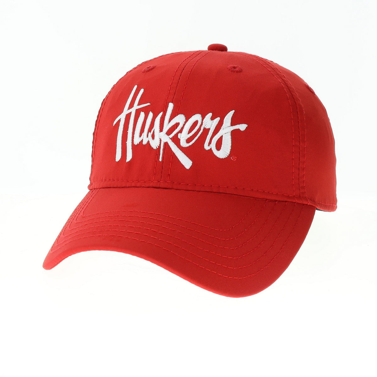 Cool Fit Athletic Red Hat, Curved Bill, Adjustable Velcro - Nebraska Cornhuskers
