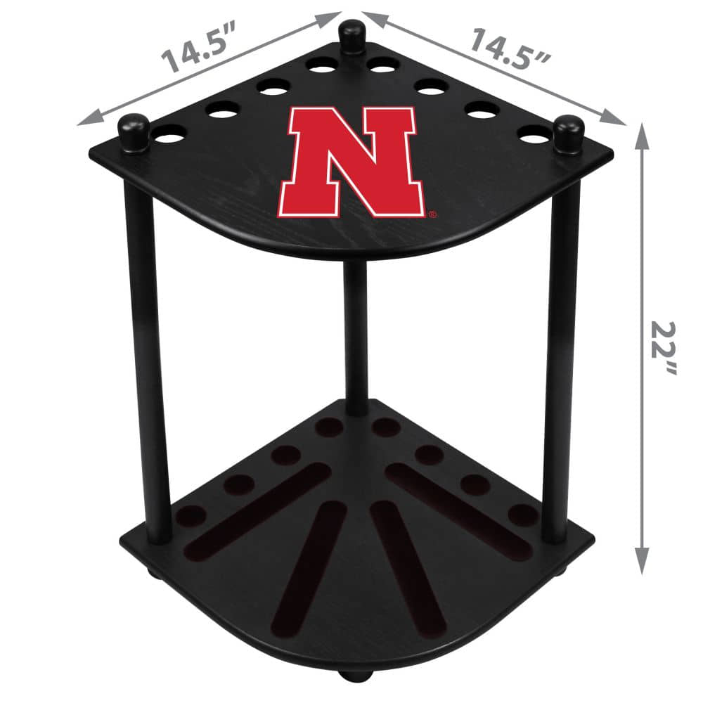Corner Cue Rack - Imperial - Nebraska Cornhuskers