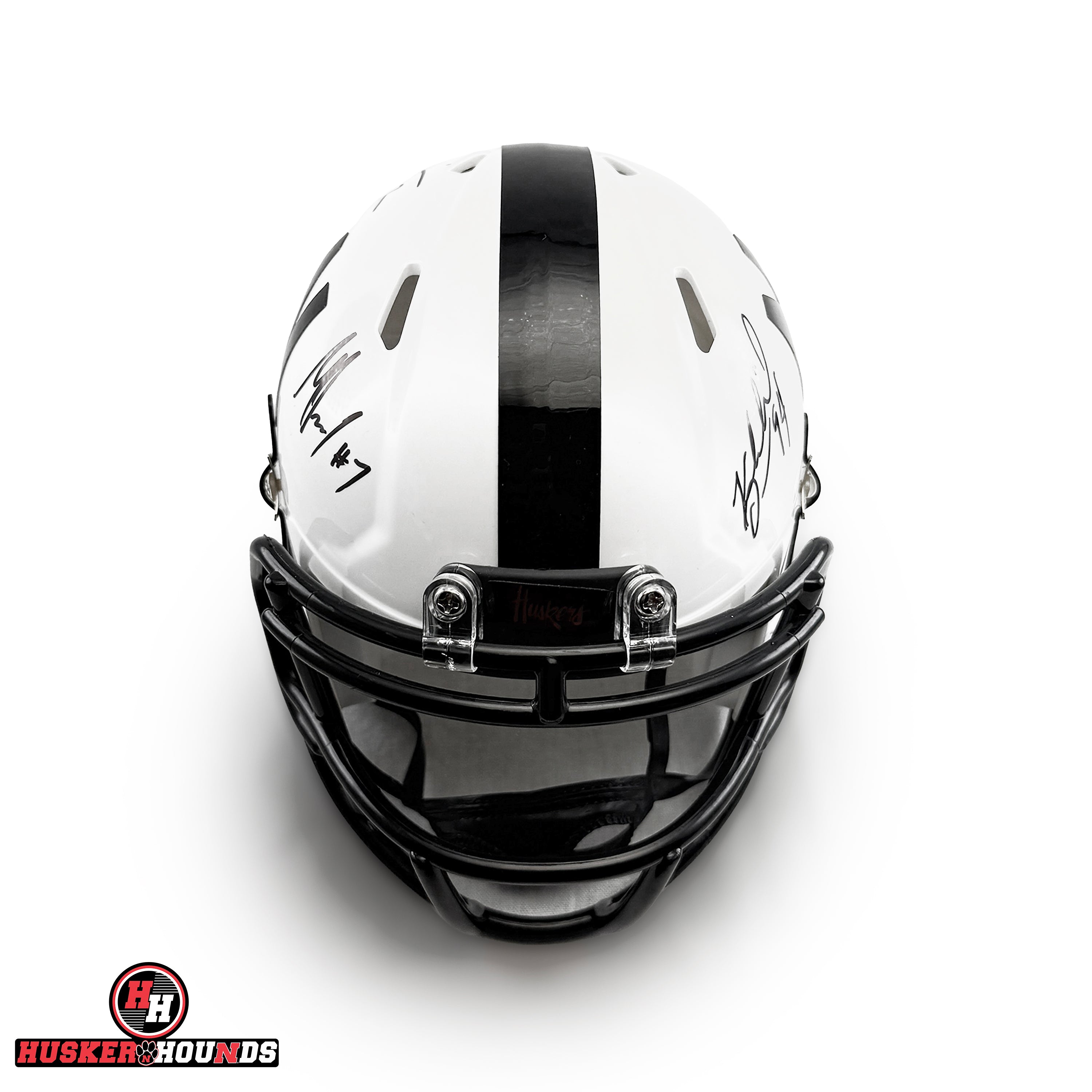 Davis and Barry Autographed Speed Mini Helmet - Nebraska Cornhuskers