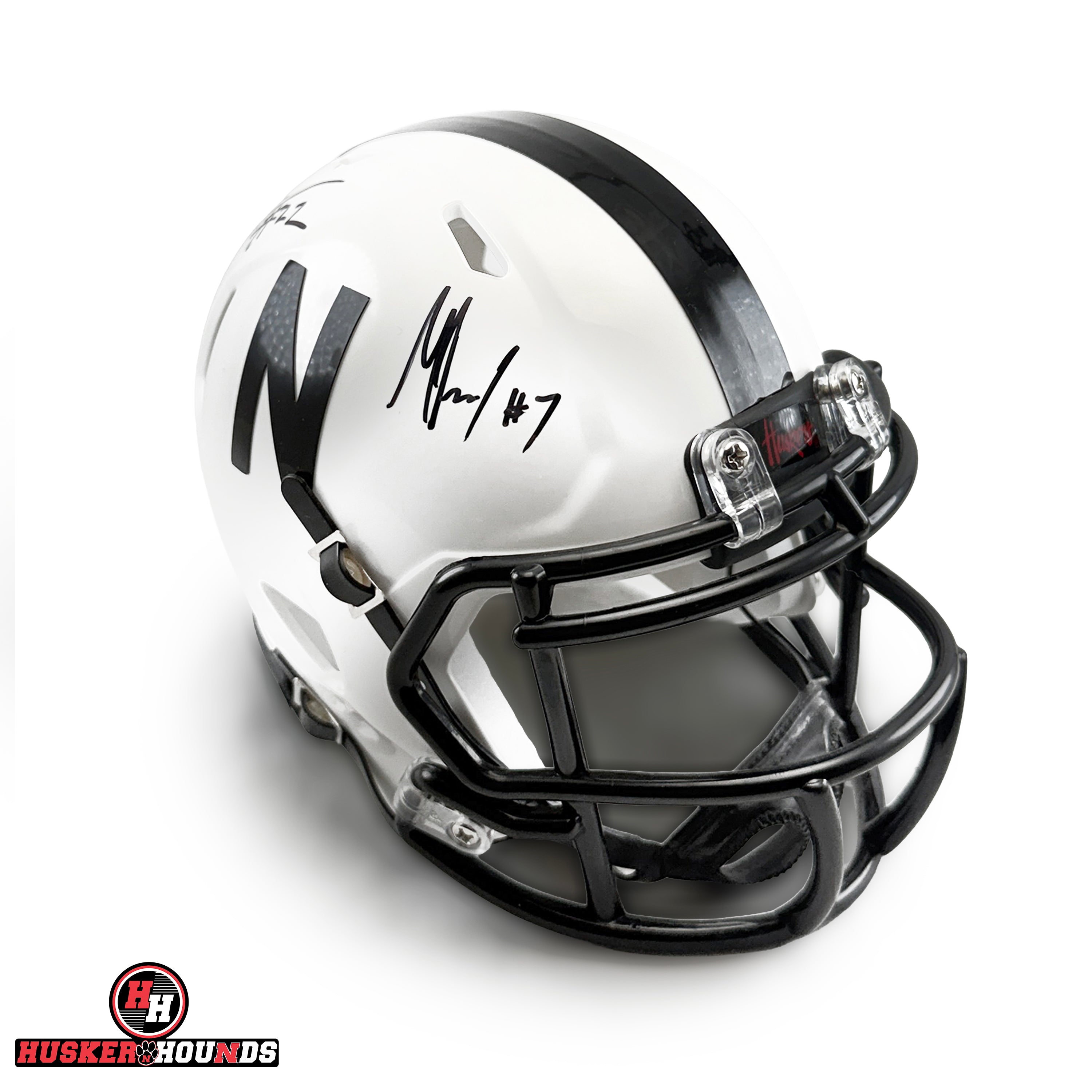 Davis and Barry Autographed Speed Mini Helmet - Nebraska Cornhuskers