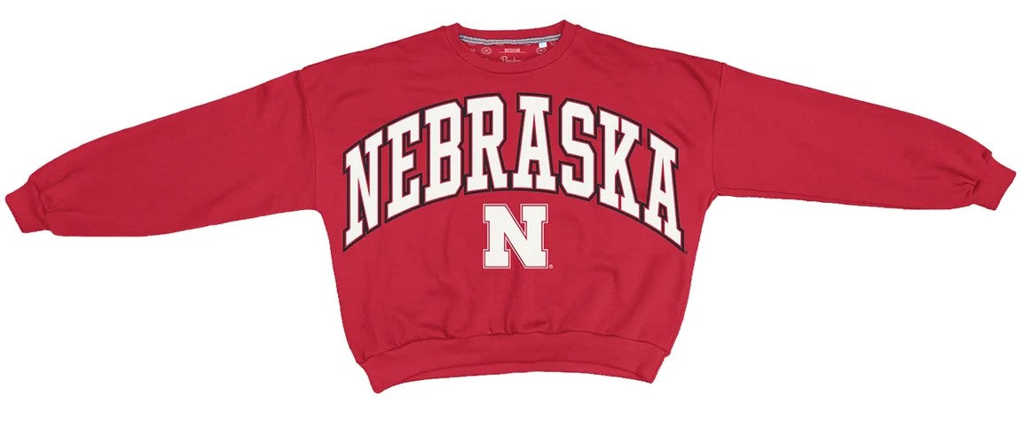 Deep Basic Arch Logo Sweeper Pressbox - Nebraska Cornhuskers