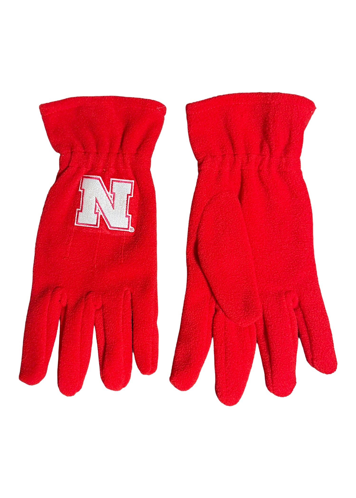 N Red Fleece Texting Gloves