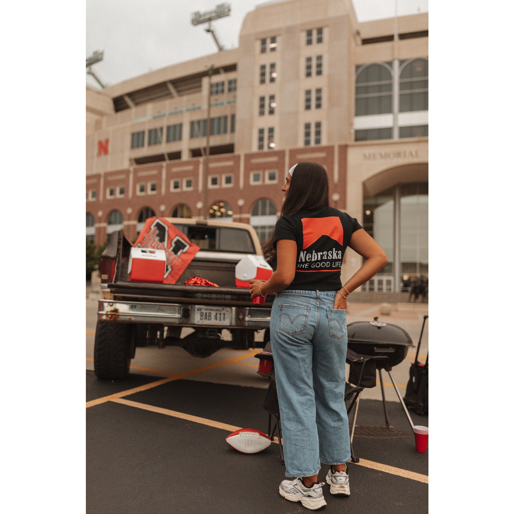 Marlboro Baby Tee - Nebraska Cornhuskers