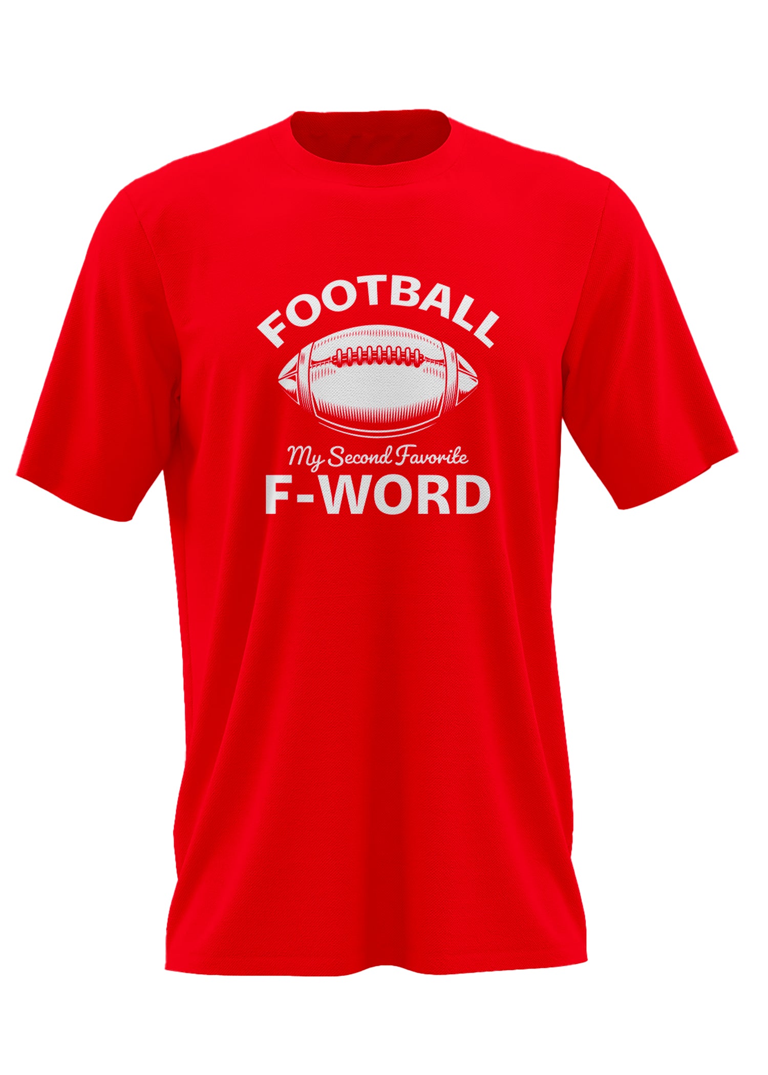Football is my Second Favorite F-Word Red Tee - Nebraska Cornhuskers