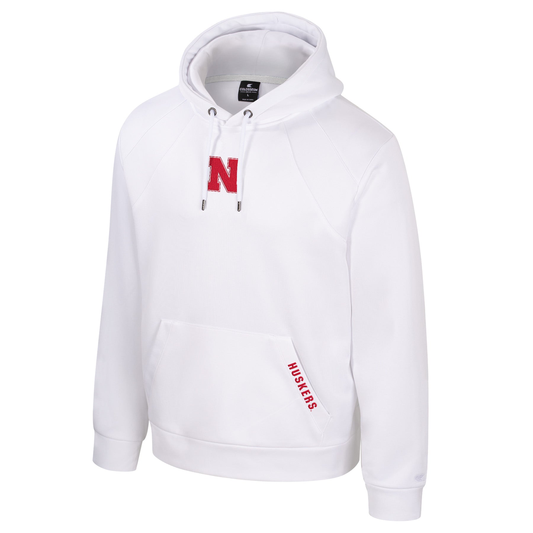 Freezer Burn Hoodie in White - Nebraska Cornhuskers