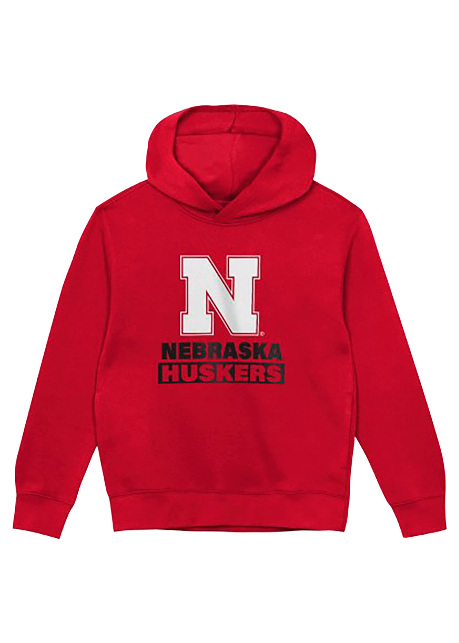 Toddler Hoodie Nebraska Huskers Block N Back To Basics Hoodie - Red Nebraska Cornhuskers