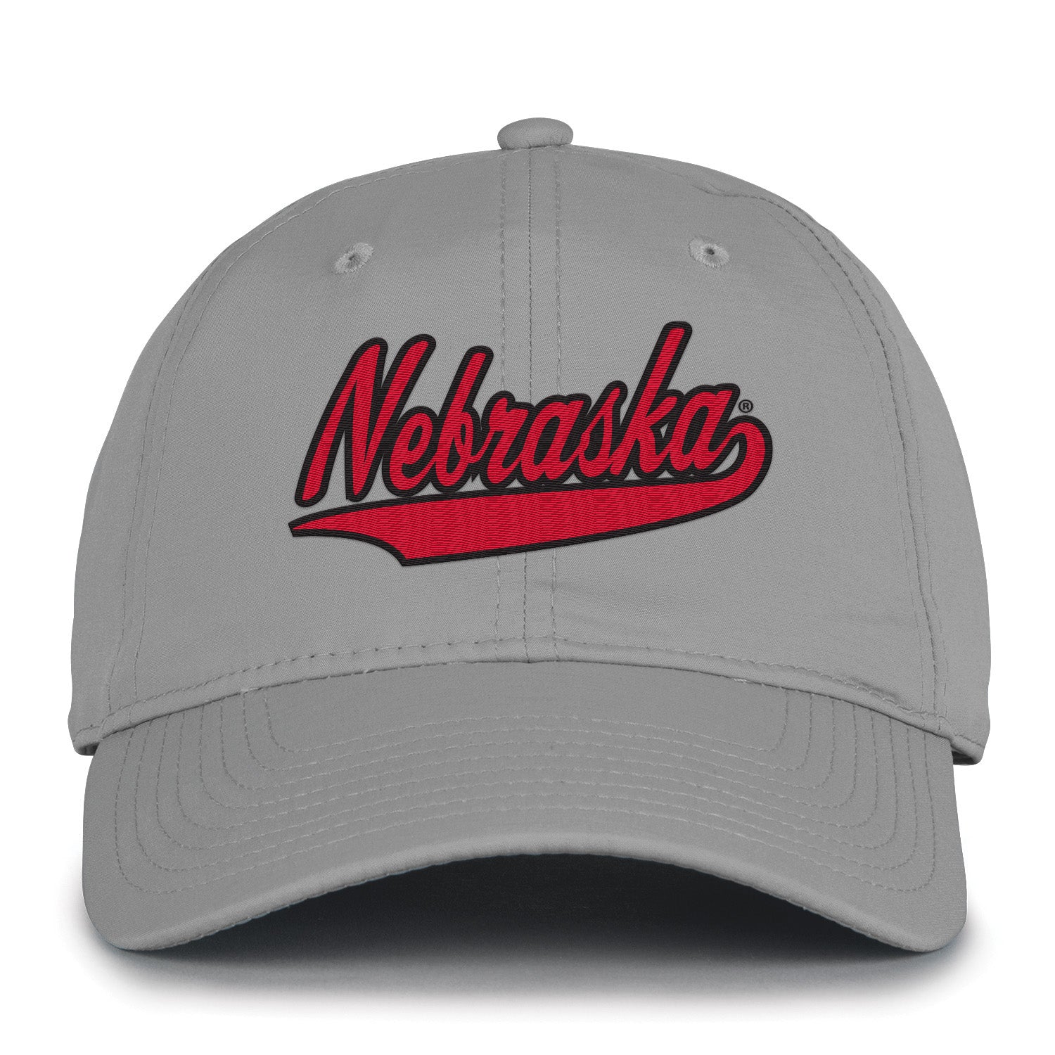 GameChanger Ladies Fit in Grey Hat, Curved Bill, Strapback - Nebraska Cornhuskers