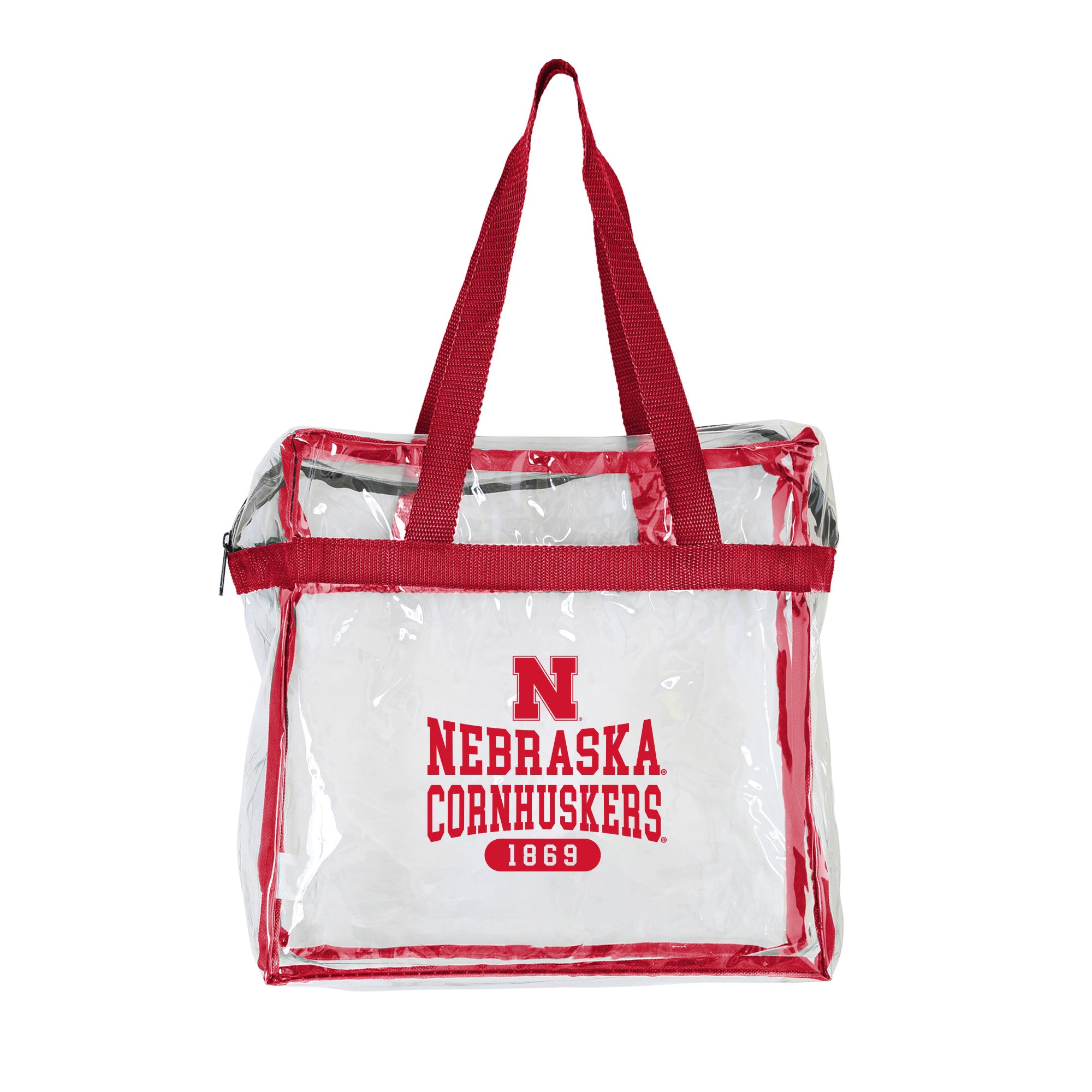Game Day Zippered Tote Red - Nebraska Cornhuskers