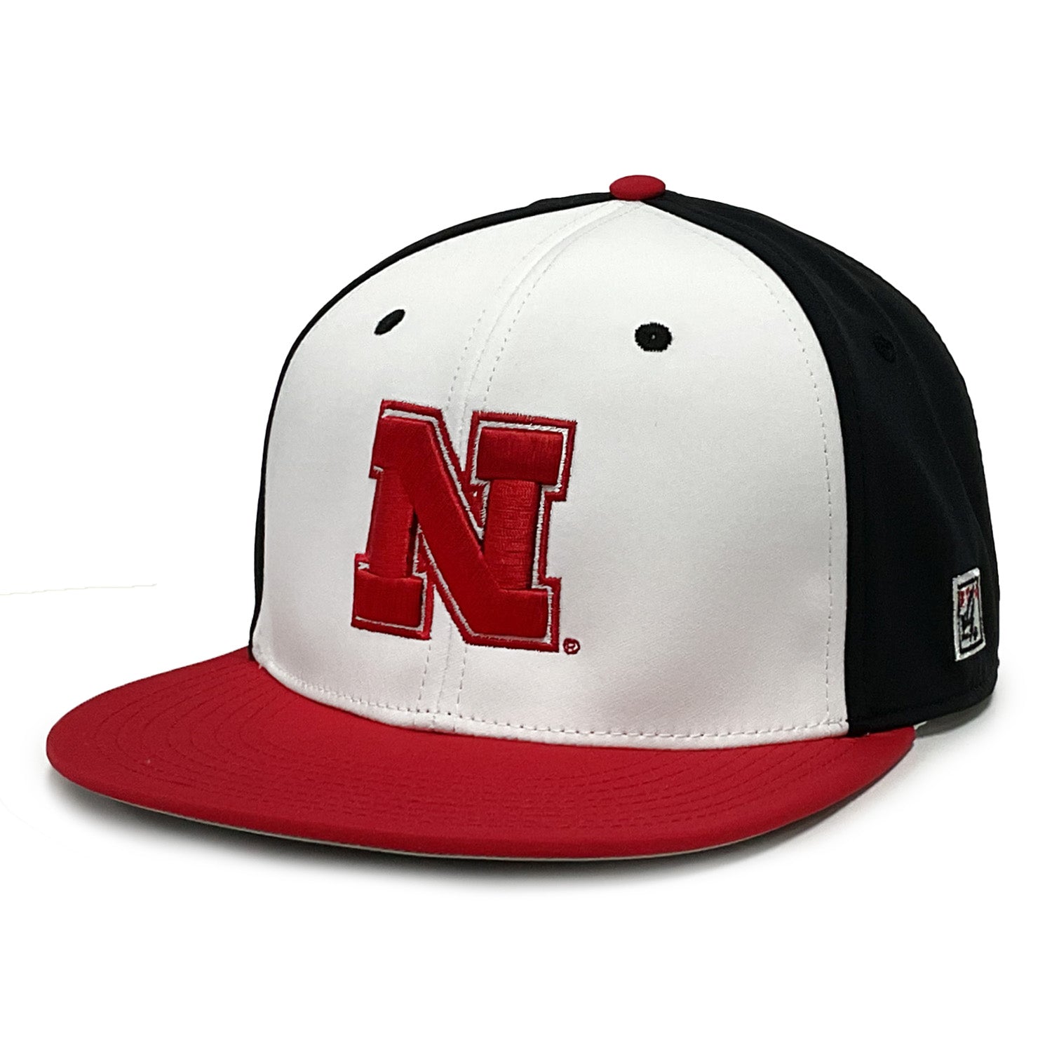 Gamechanger Solid Pro Shape Stretch-Fit Hat, Flat Bill, Fitted - Nebraska Cornhuskers